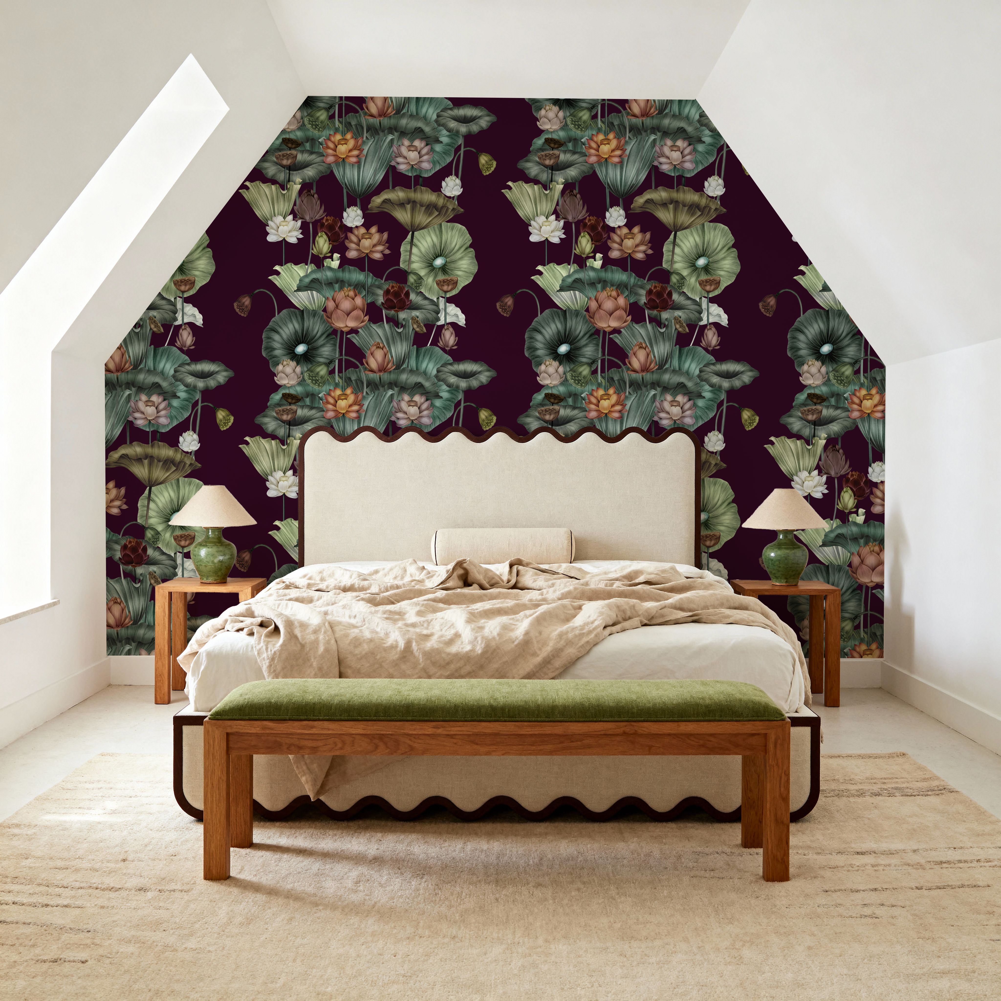 Magical Lotus, Burgundy