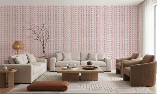 Wavy Stripes, Pink