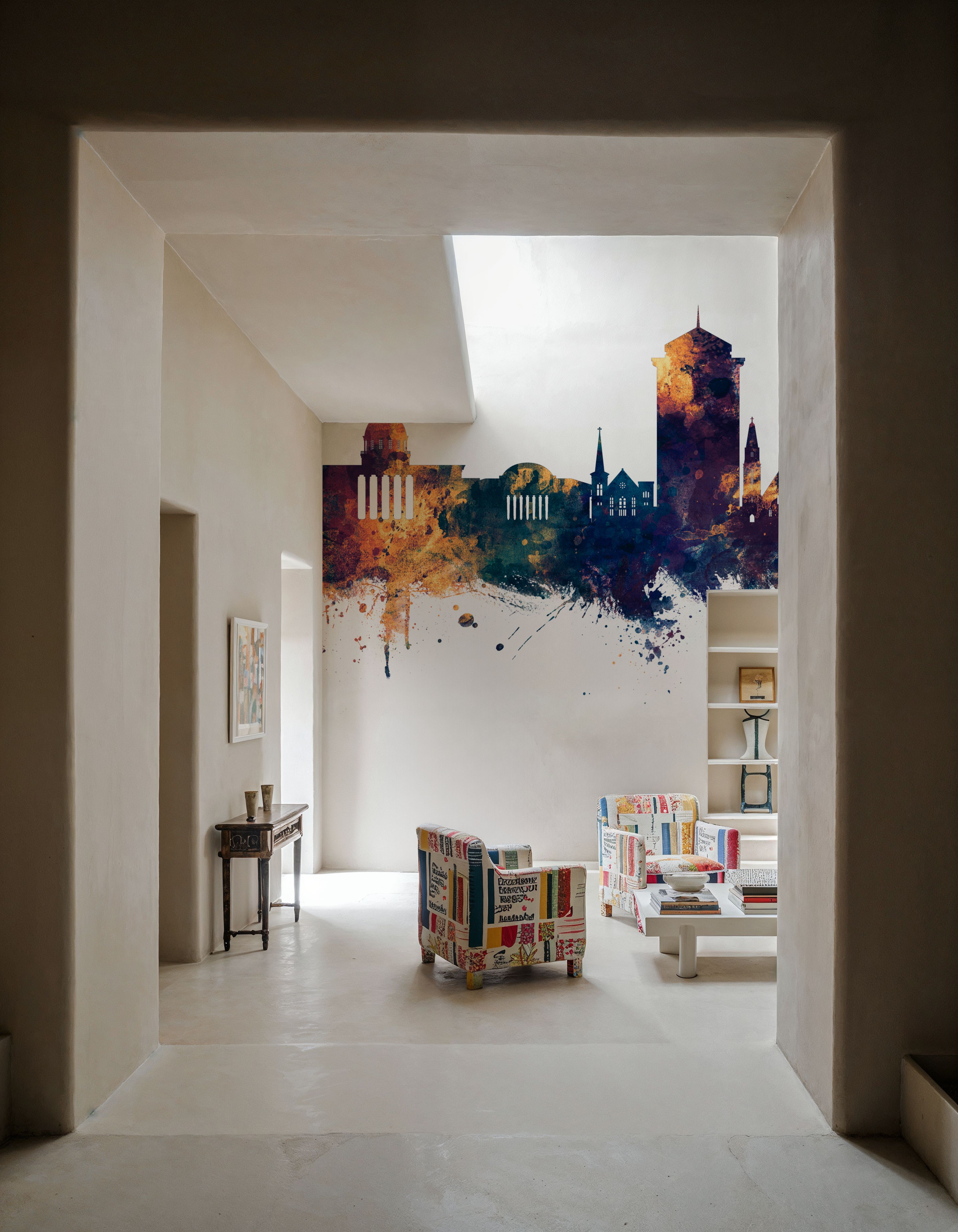 Montgomery Alabama Skyline Blue & Bronze