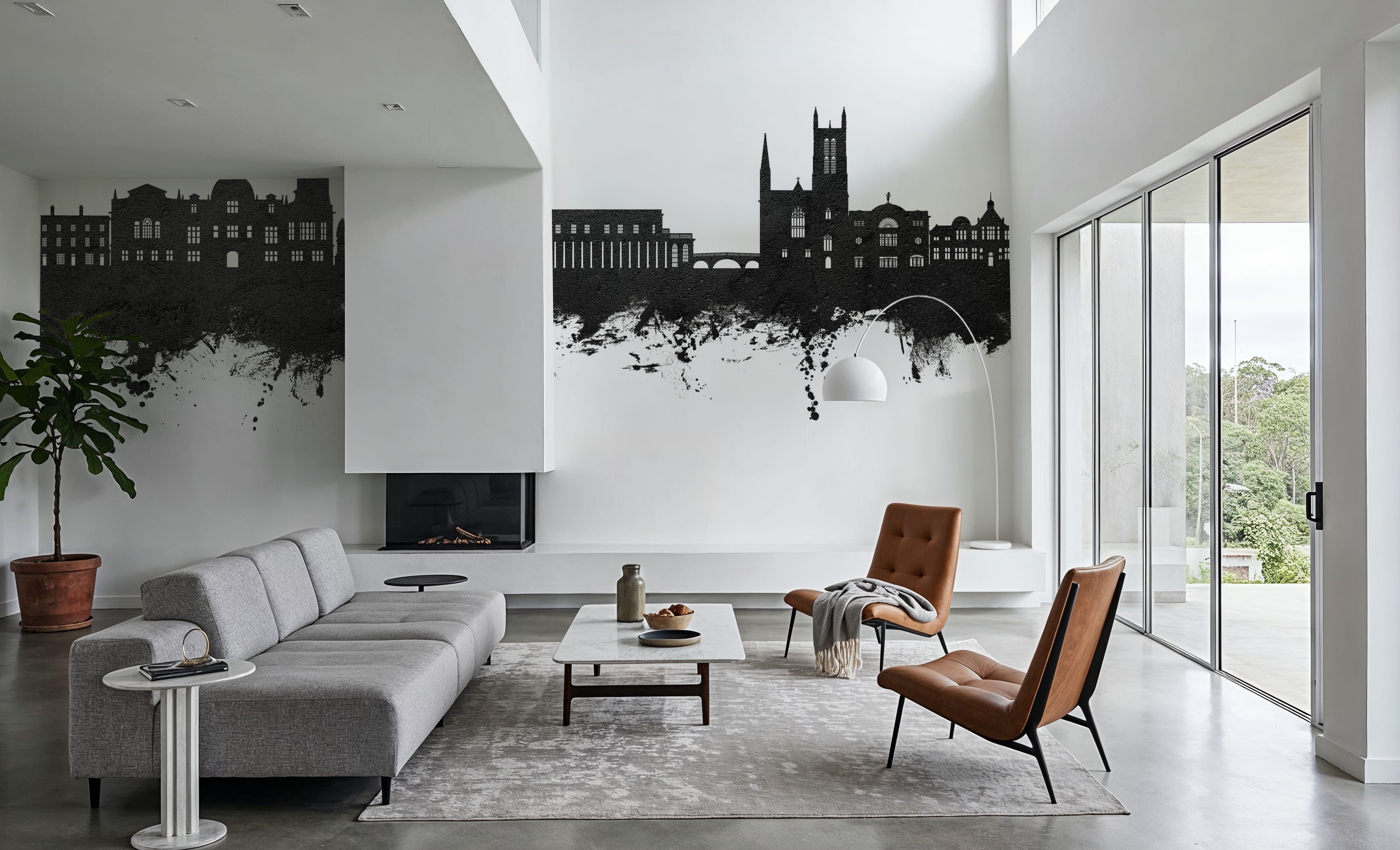 Royal Leamington Spa England Black & White