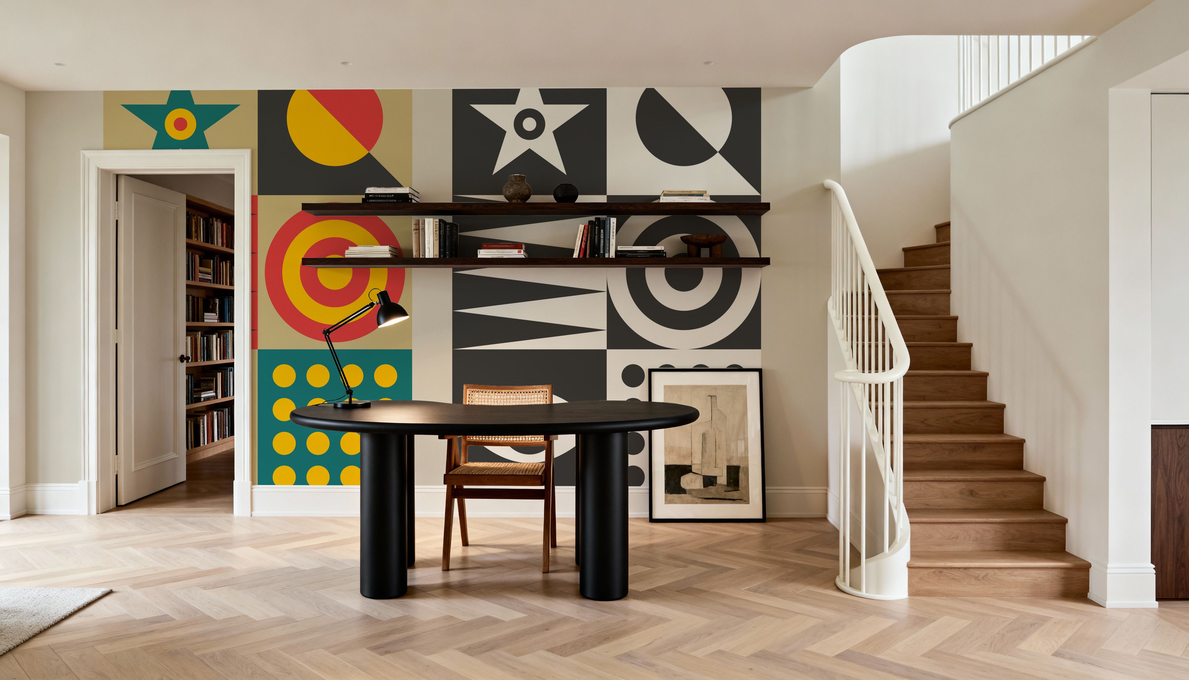 Colored Black, Wallpaper