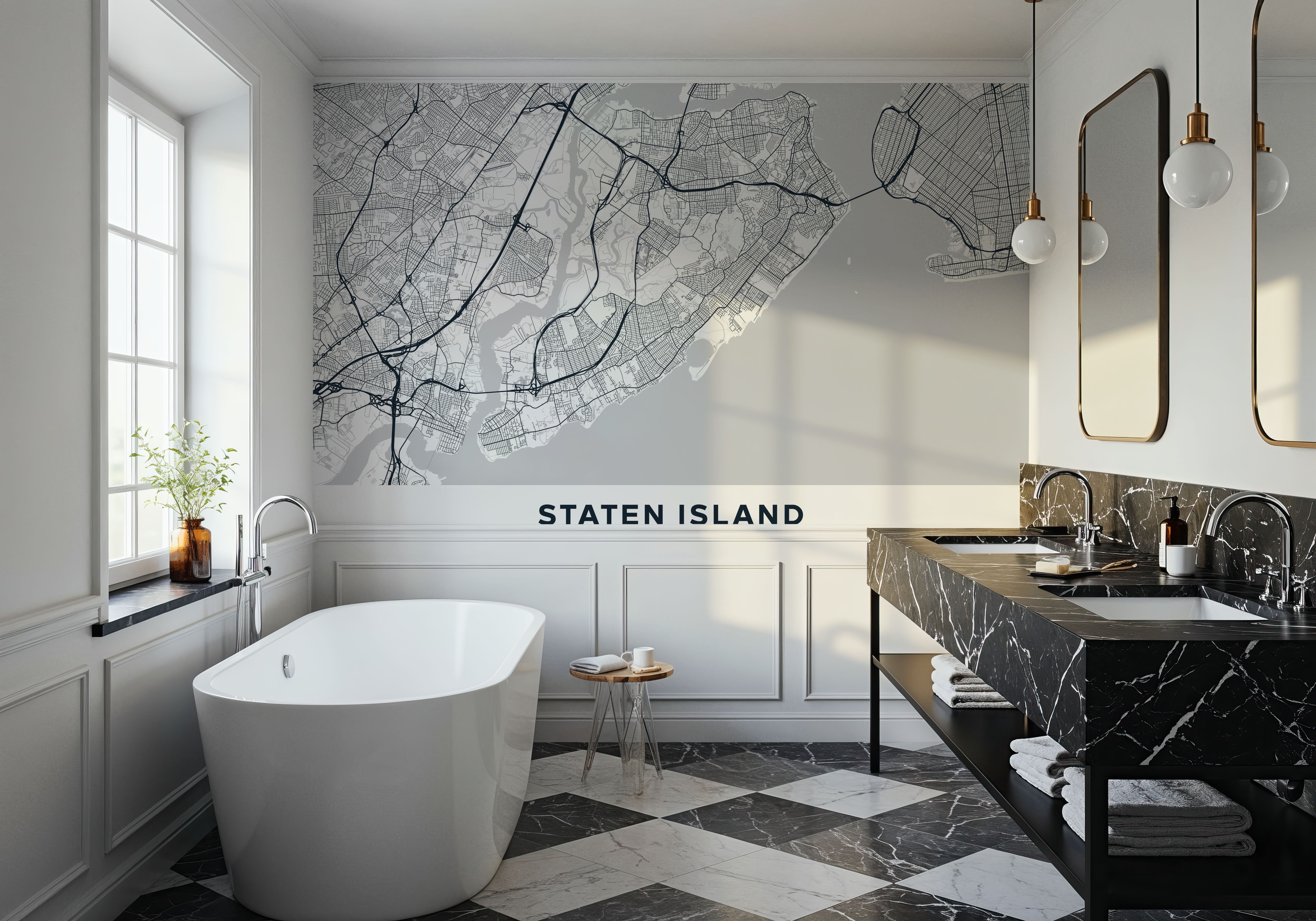 Map of Staten Island