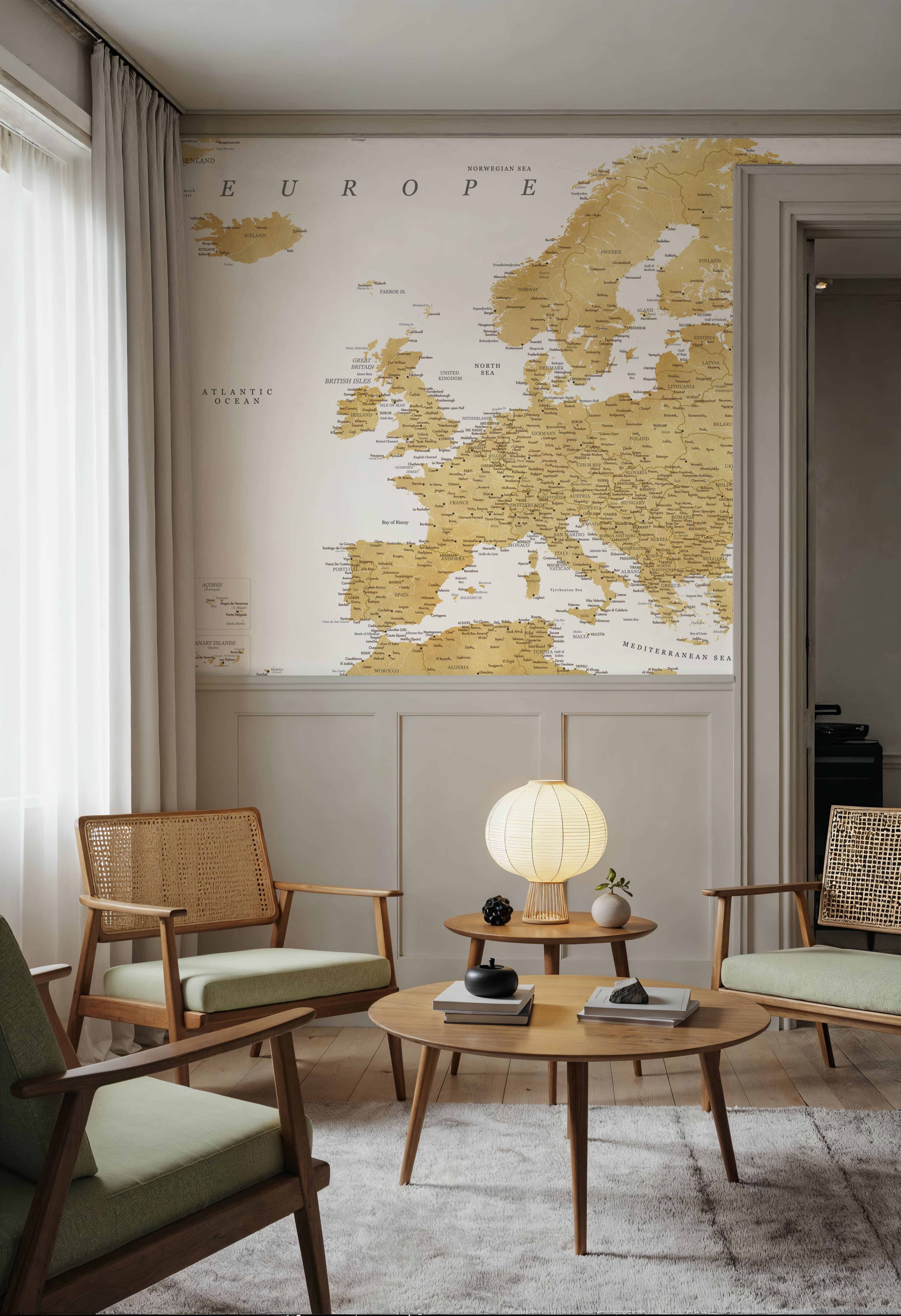 Europe Map Detailed - Rossie