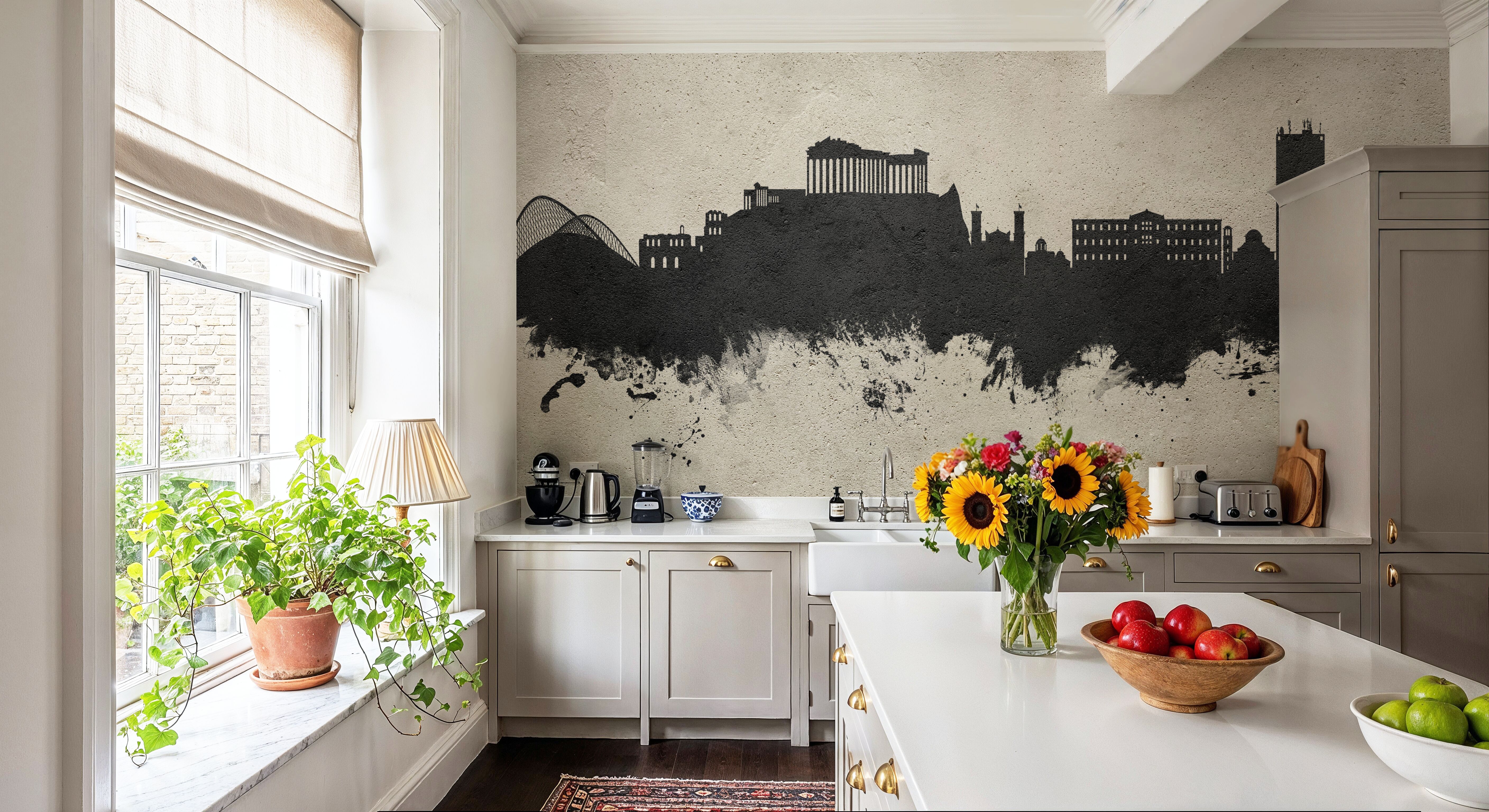 Athens Greece Skyline Concrete