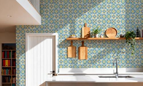 Maritime Tiles White and Blue