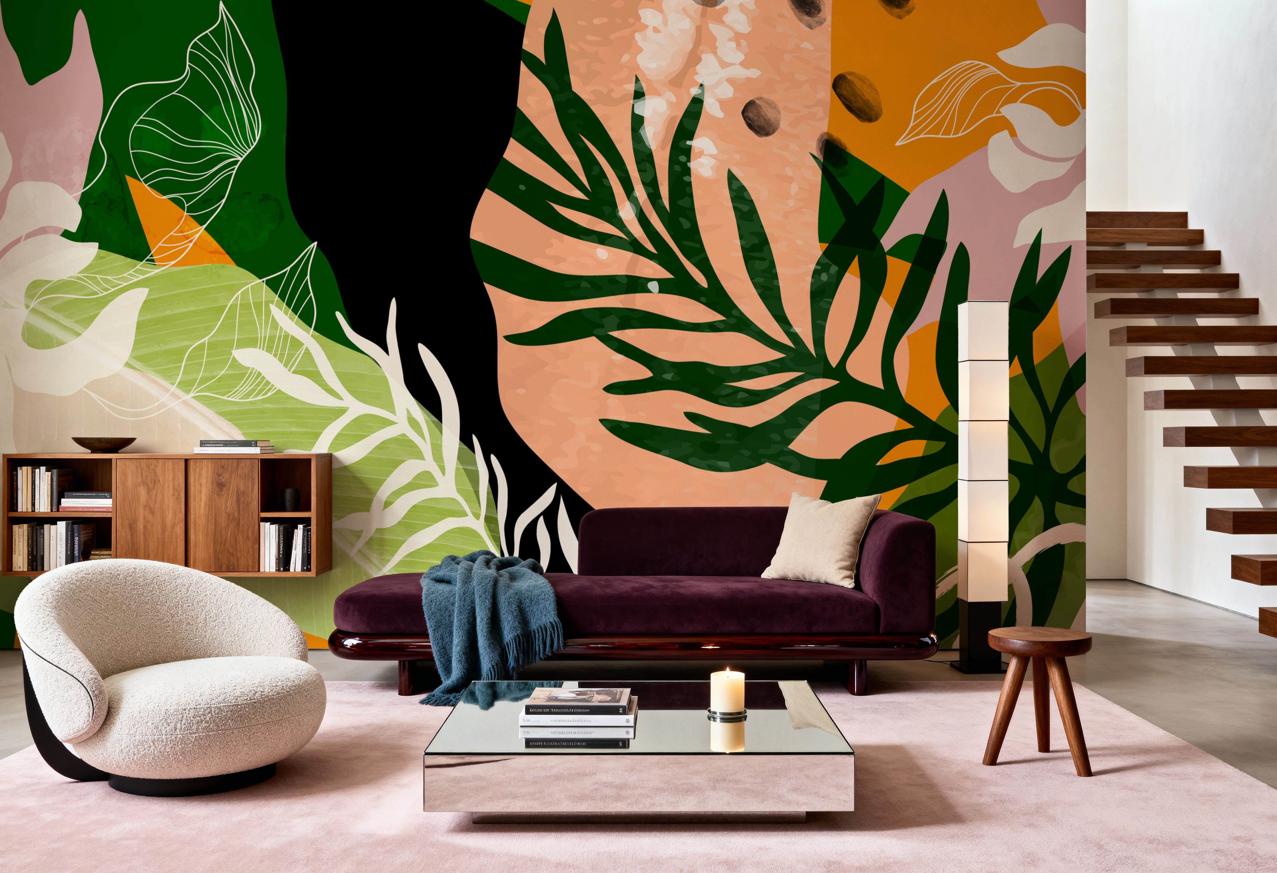 Graphic Leaves & Bold Colors