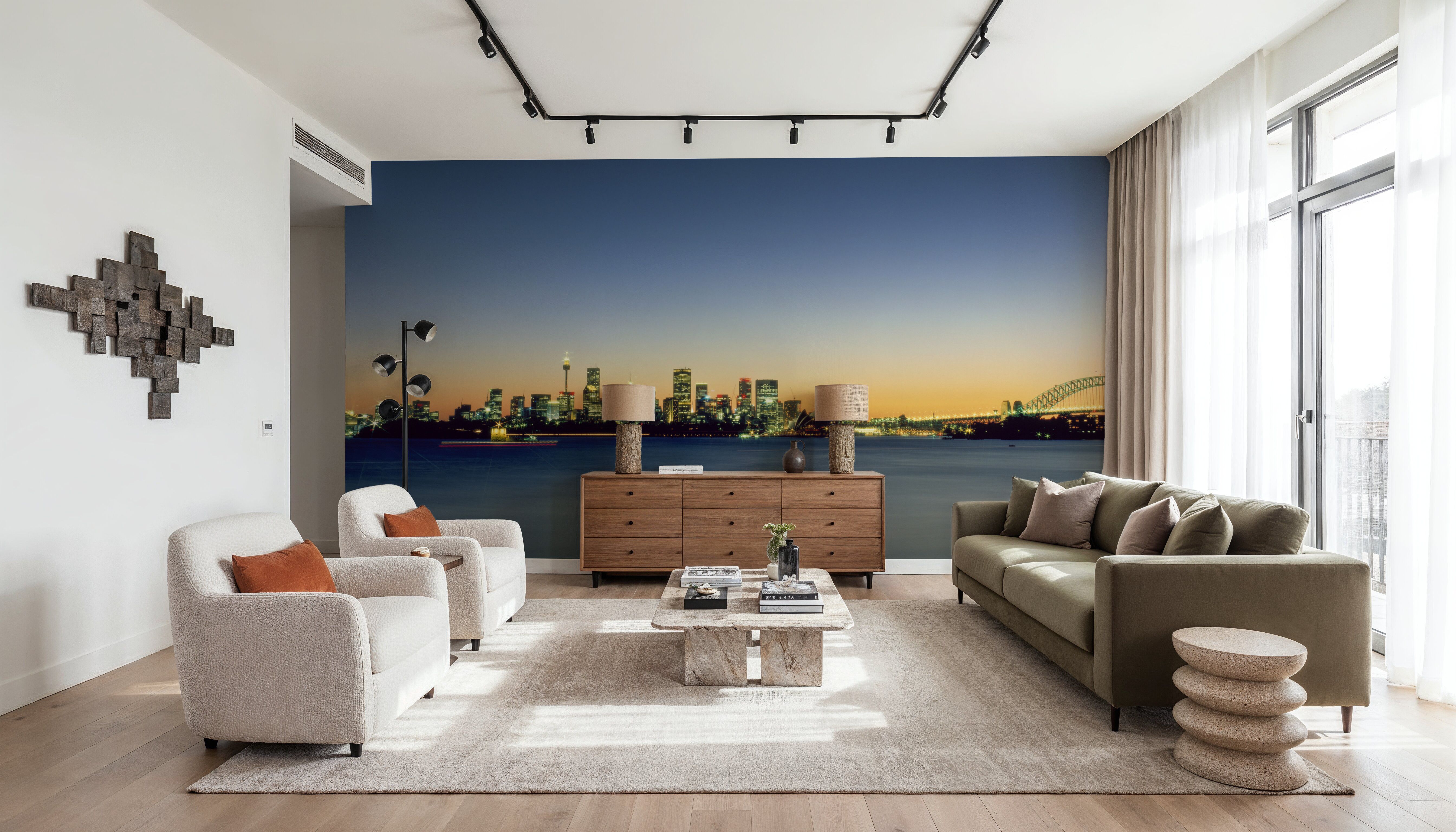 Metropolitan Gradient Twilight, Tapeten