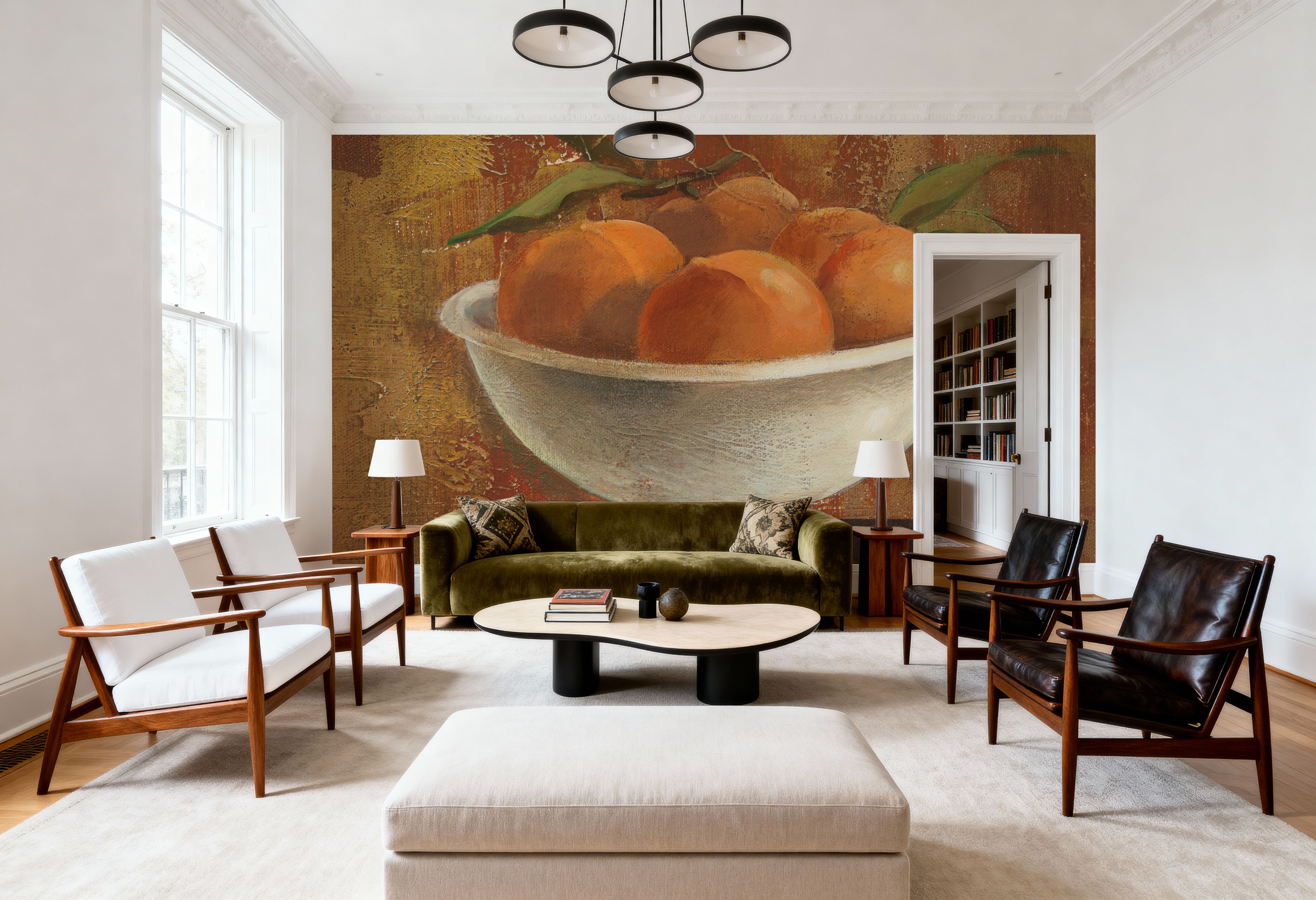 Peaches in Old Bowl, Wallpaper