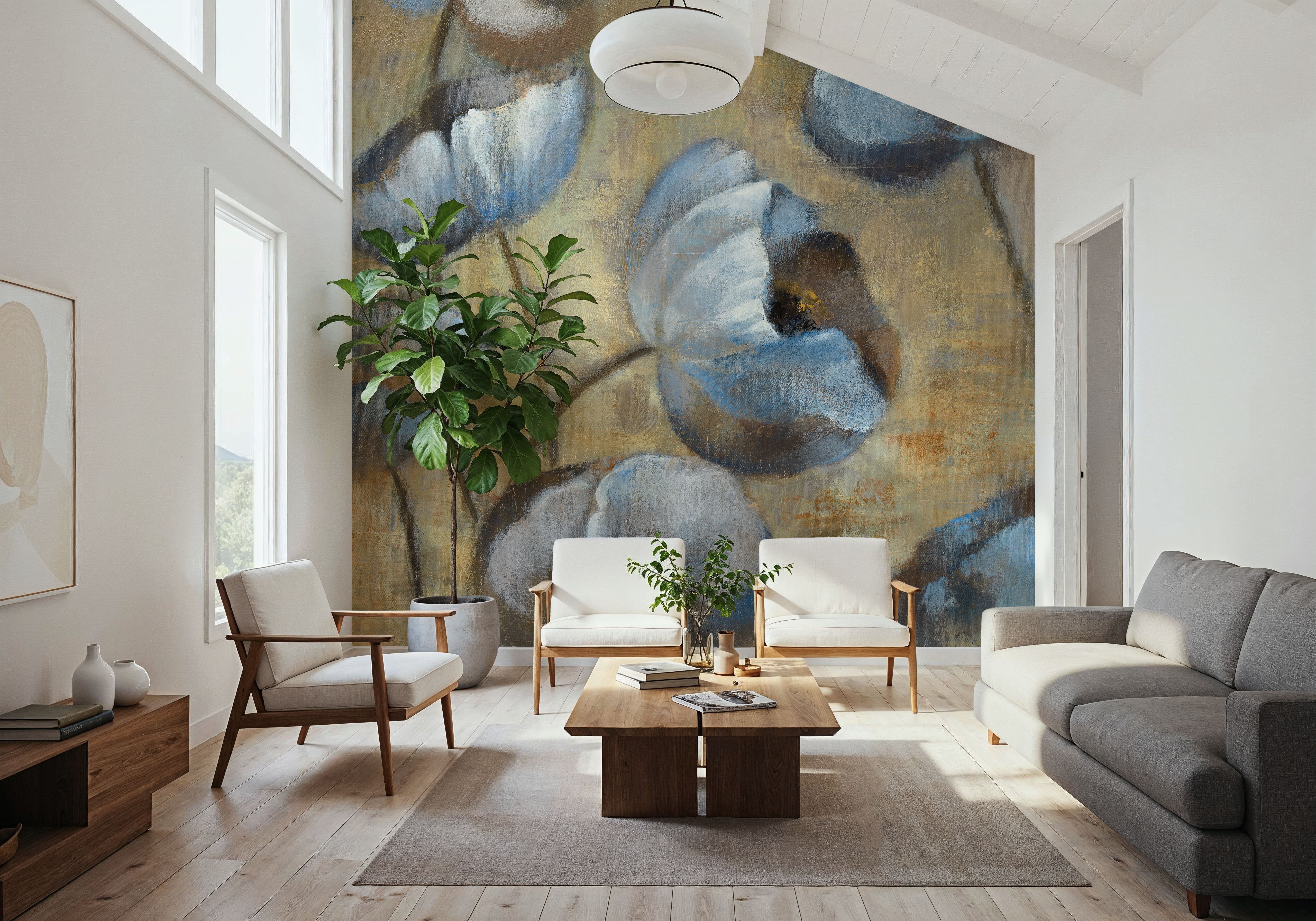 Flowers In Dusk I, Tapeten