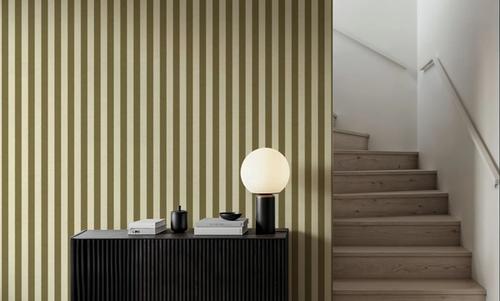 Ticking Awning Stripes, Khaki
