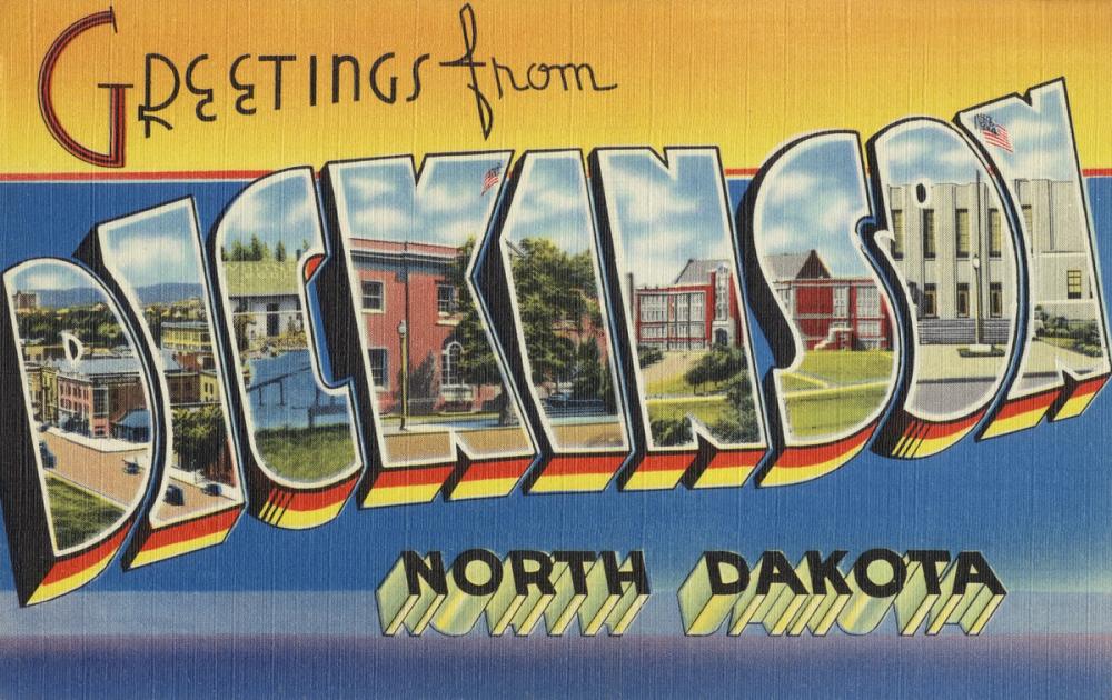 Greetings from Dickinson - Screenprint Postcard