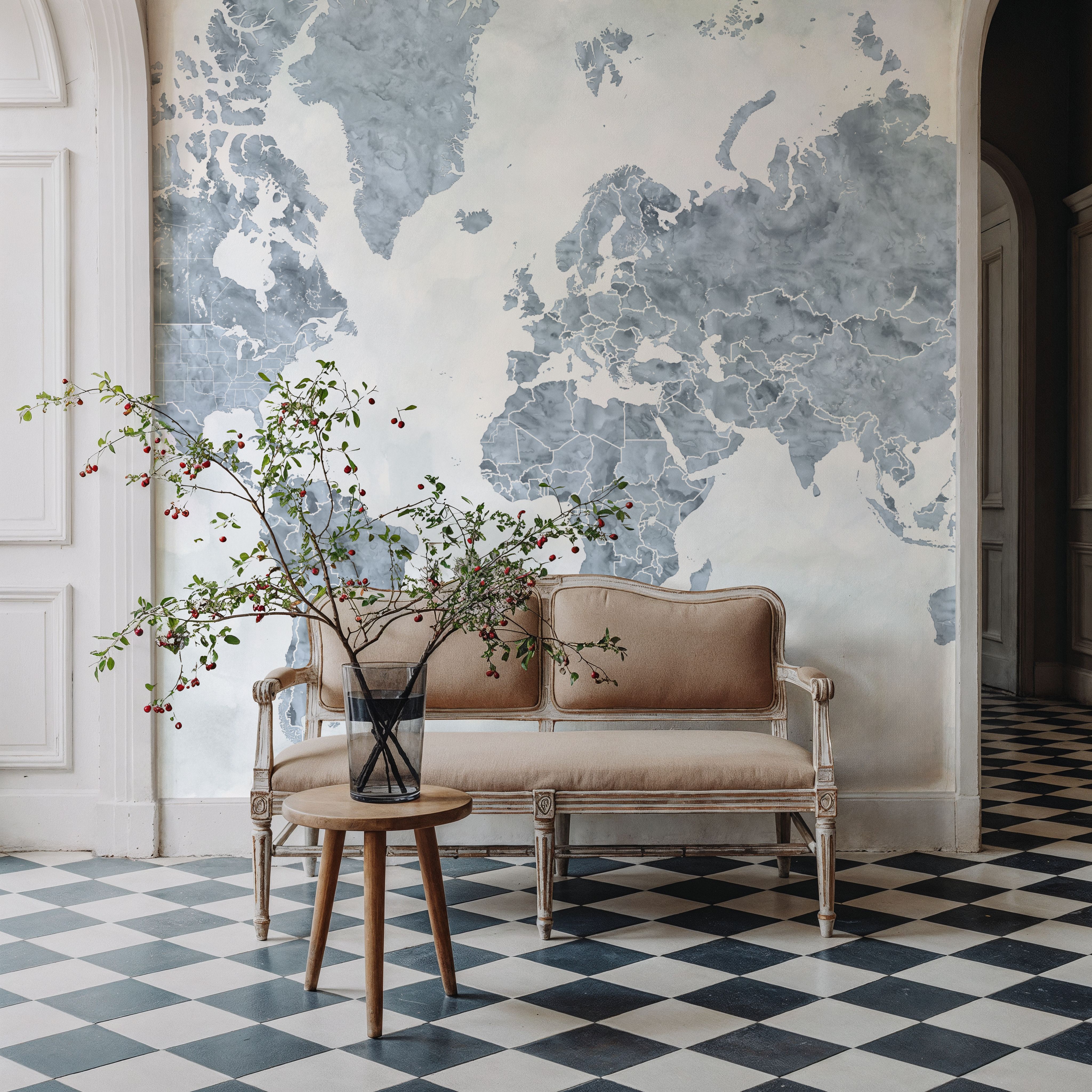 World Map Cities - Jacques