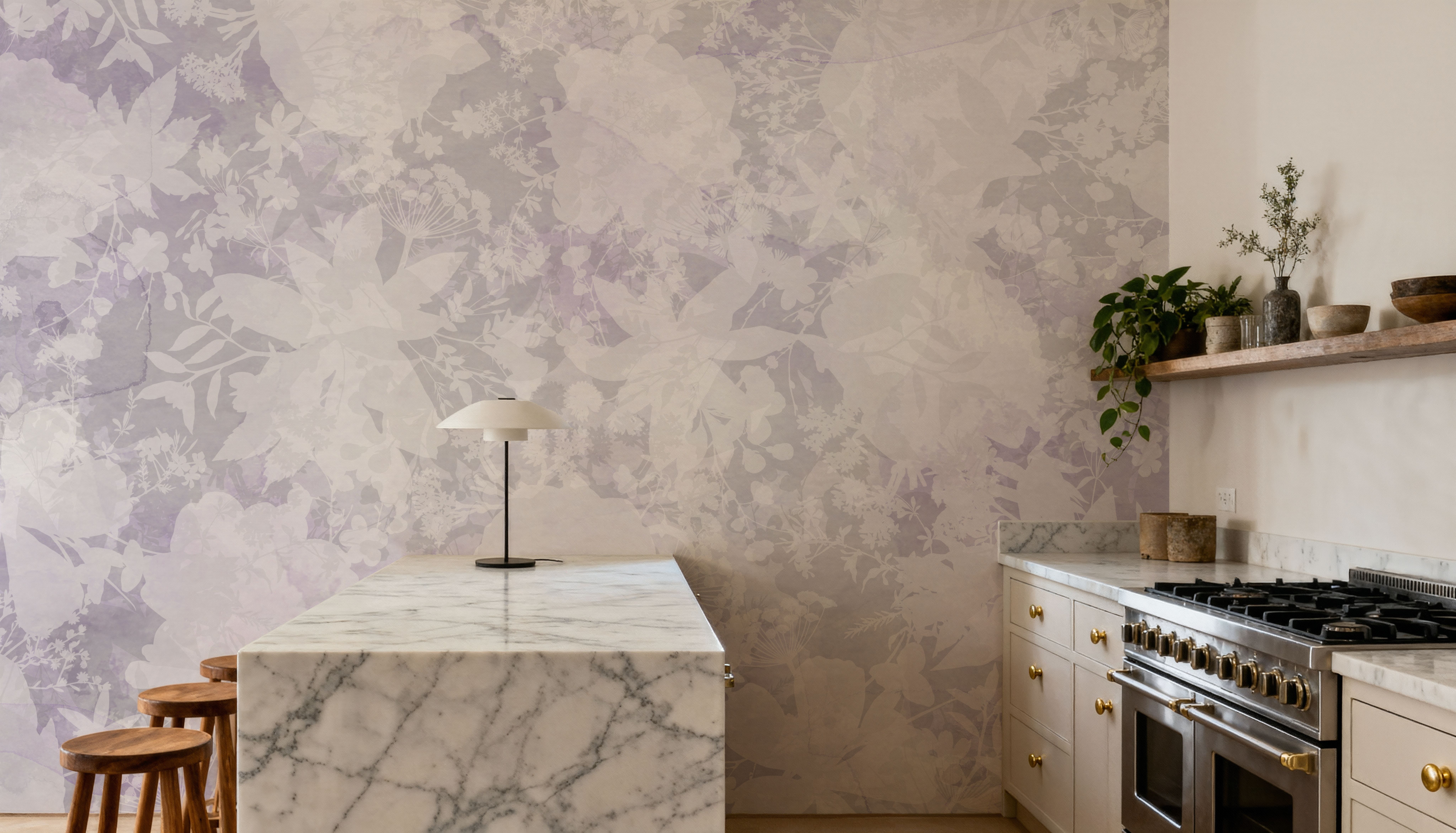 Flower Silhouette Purple