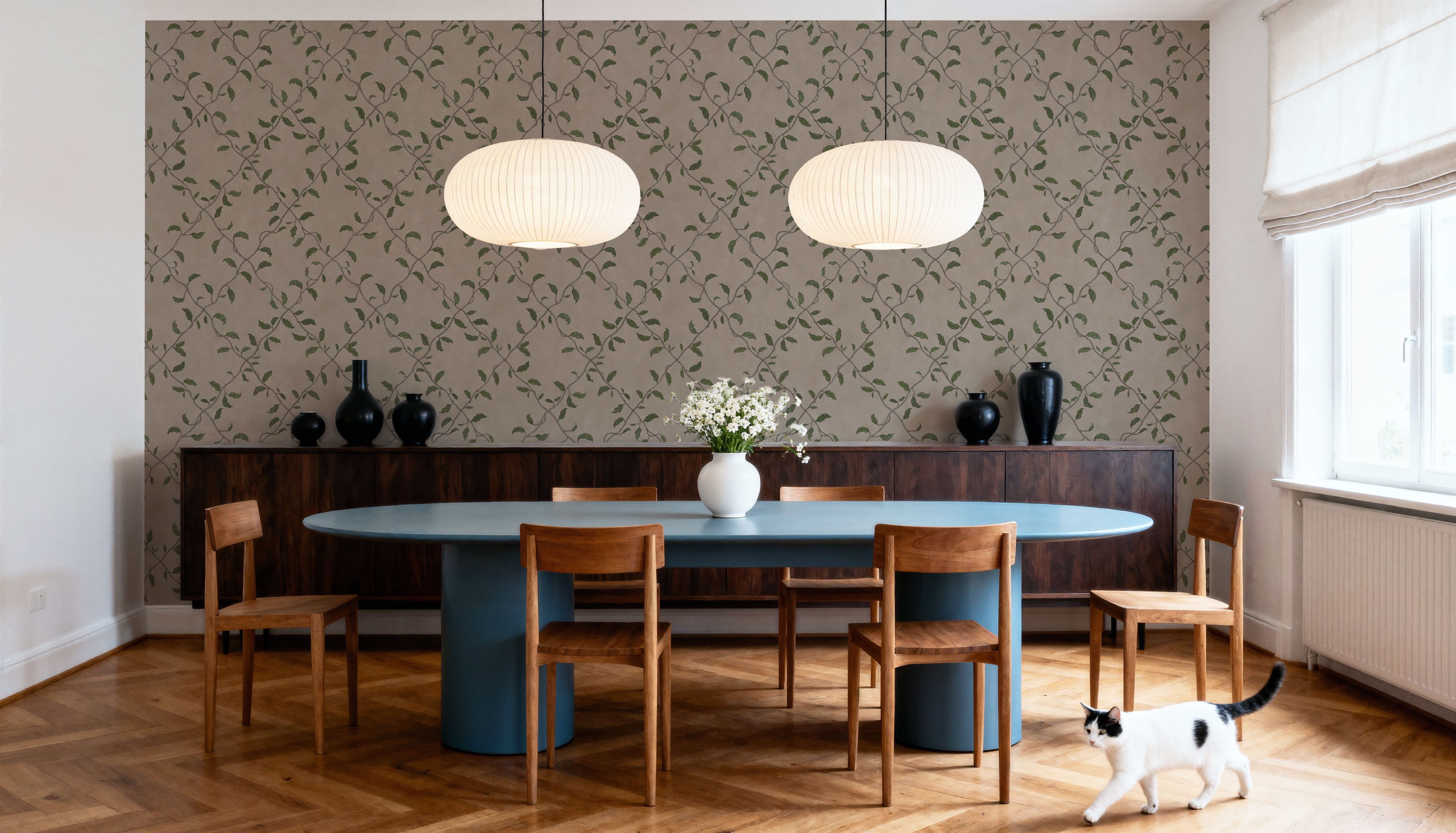 Emerald Trellis, Beige