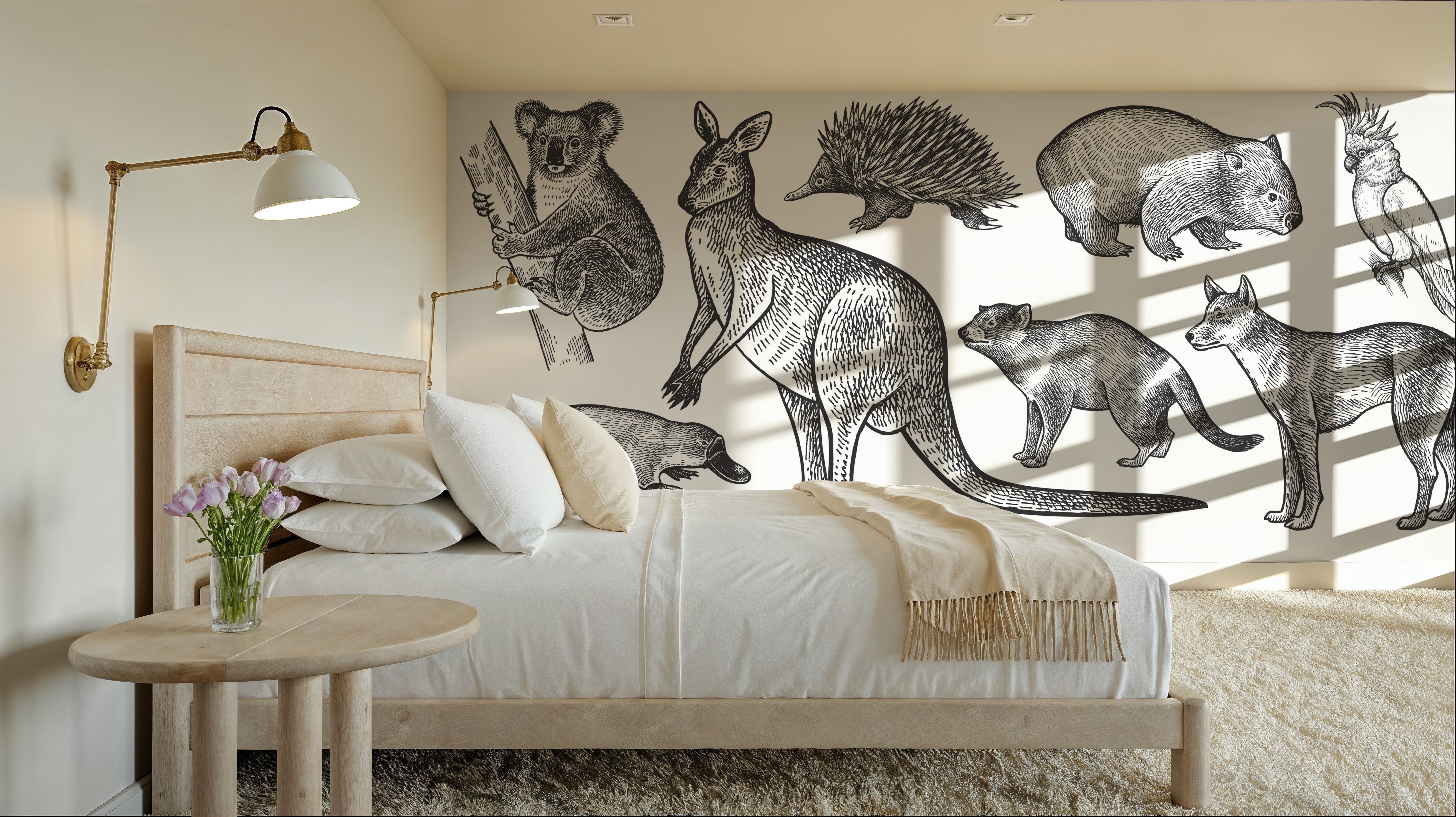 Kangaroo Friends, Wallpaper