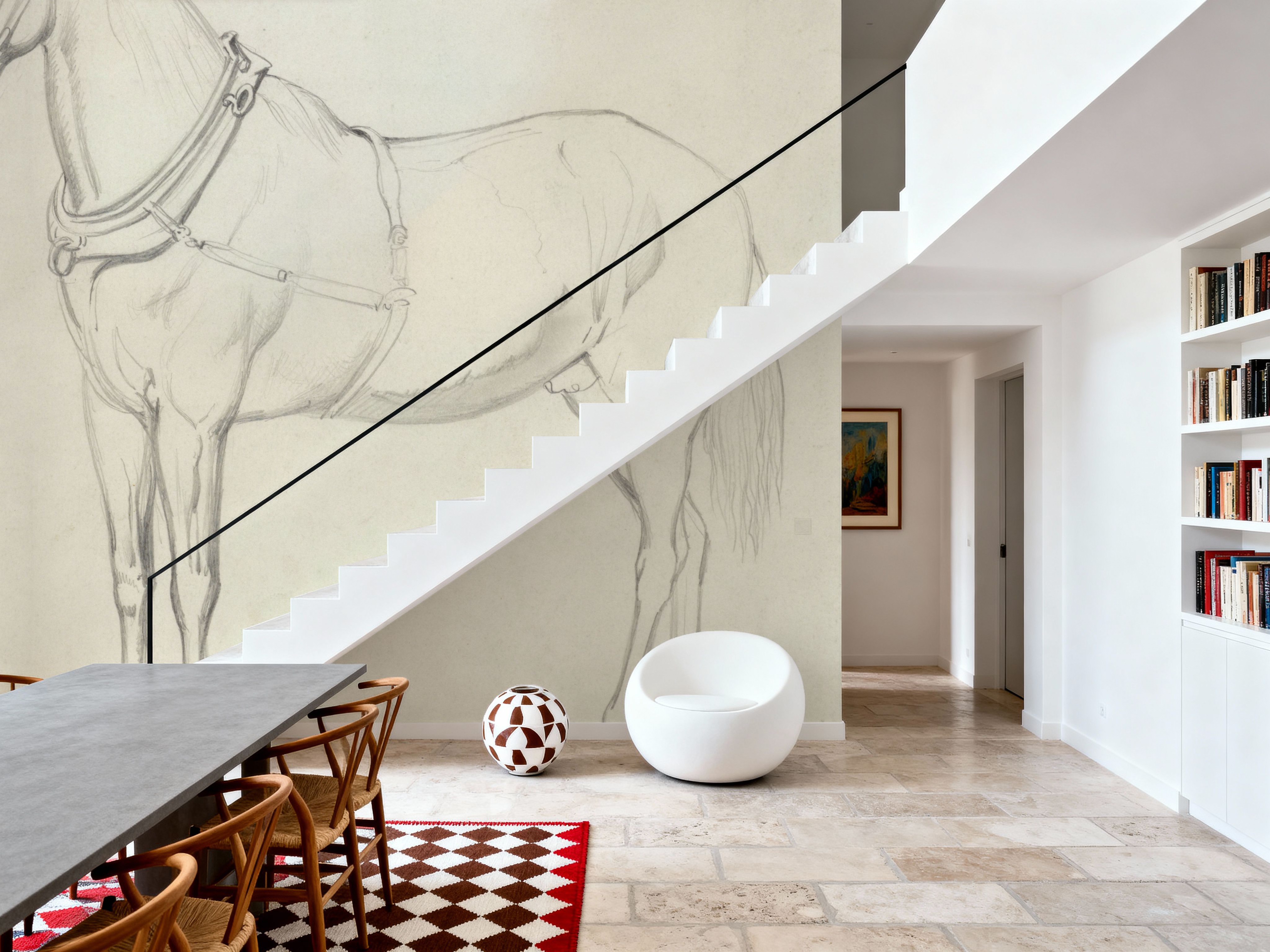 Horse Standing to the Left