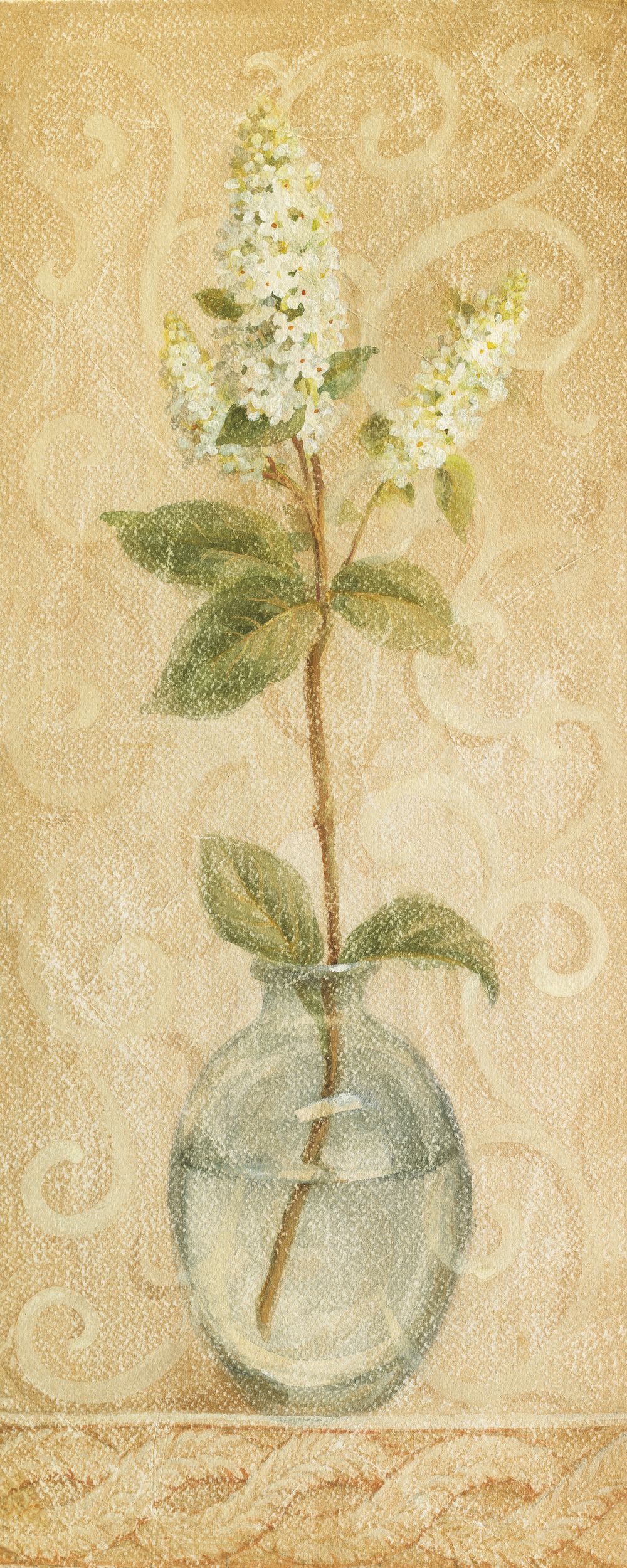 Vintage Lilac in Glass Vase