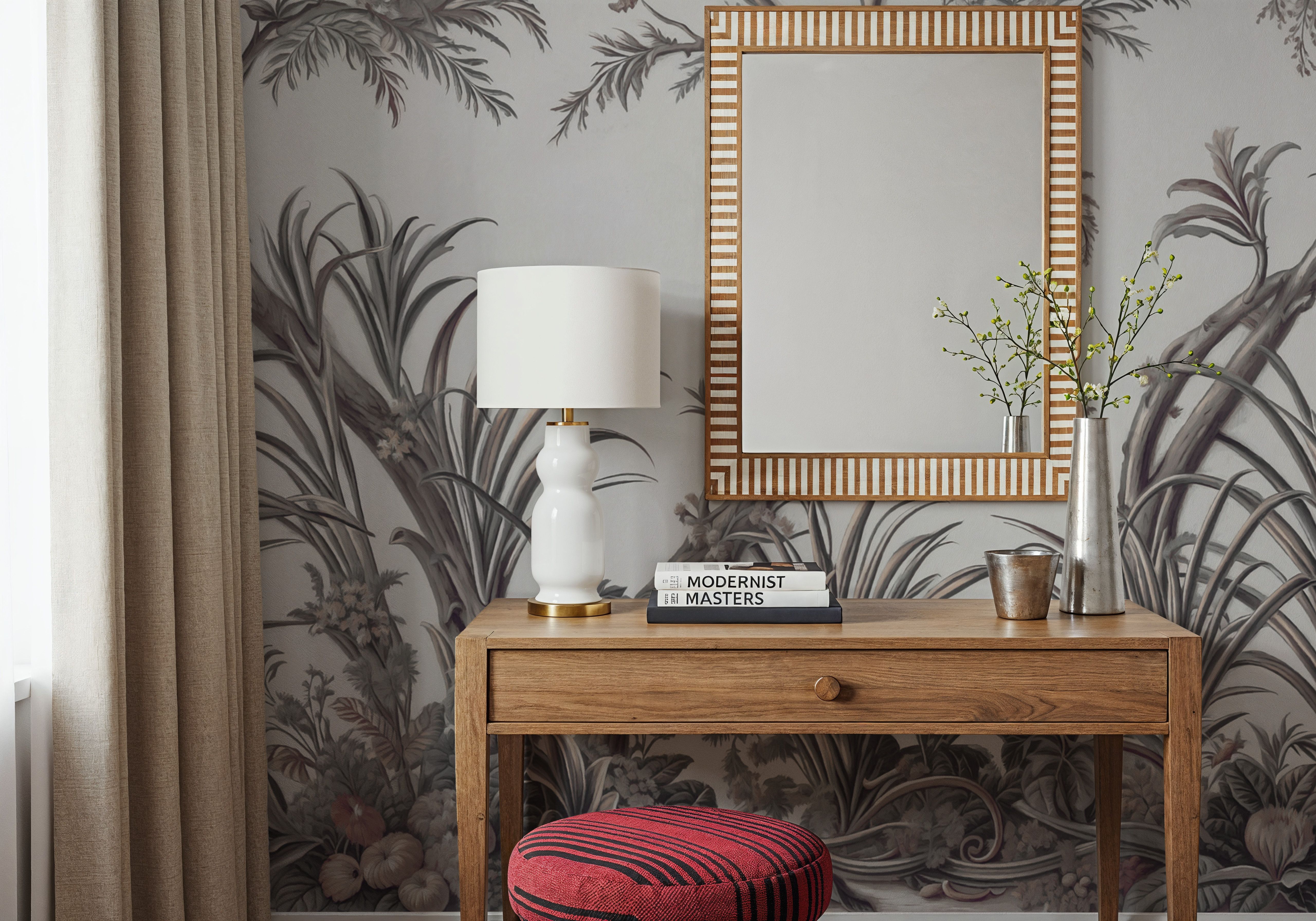 Intricate Garden, Rosy Beige