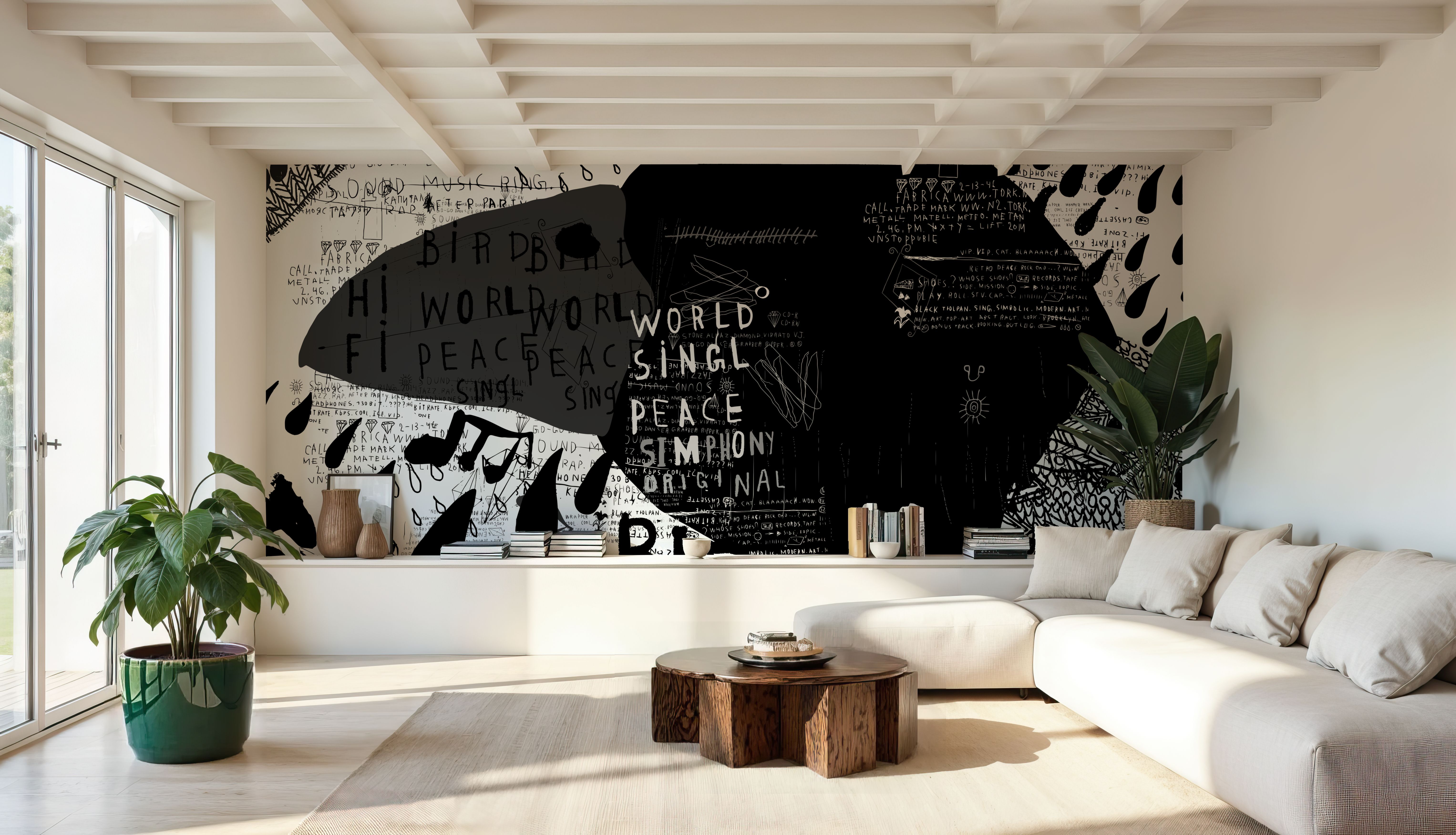 Wall Mural - Bird of Hope - Birds Animals mural wallpaper - Offices - Wallism US - Premium, Textured or Peel & Stick