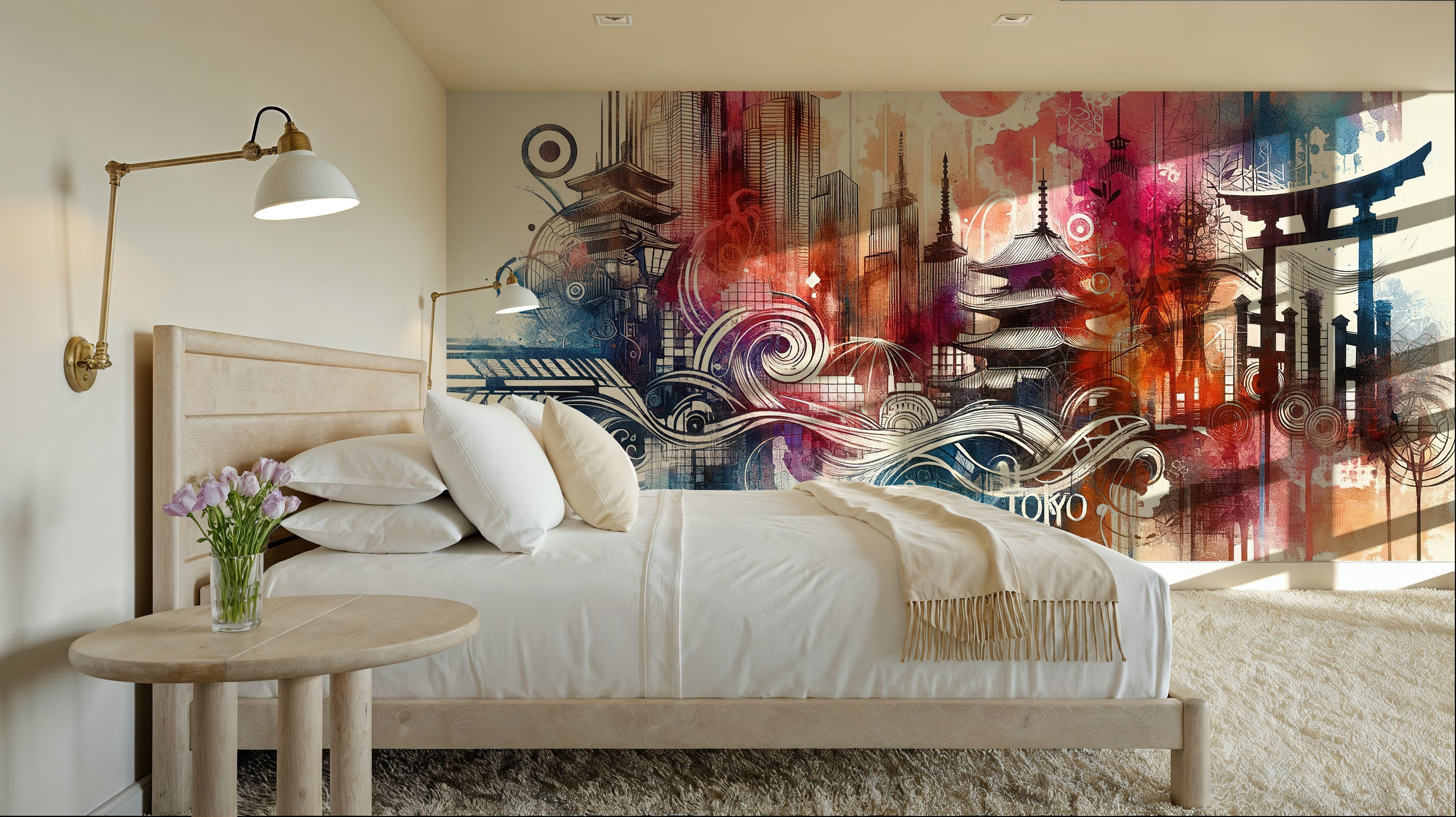 Watercolor Skyline Tokyo II