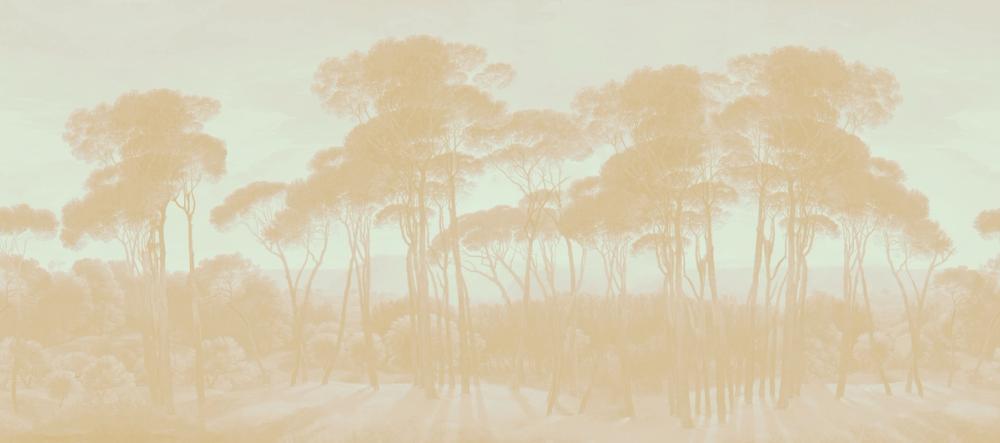 Mediterranean Pine Landscape, Apricot