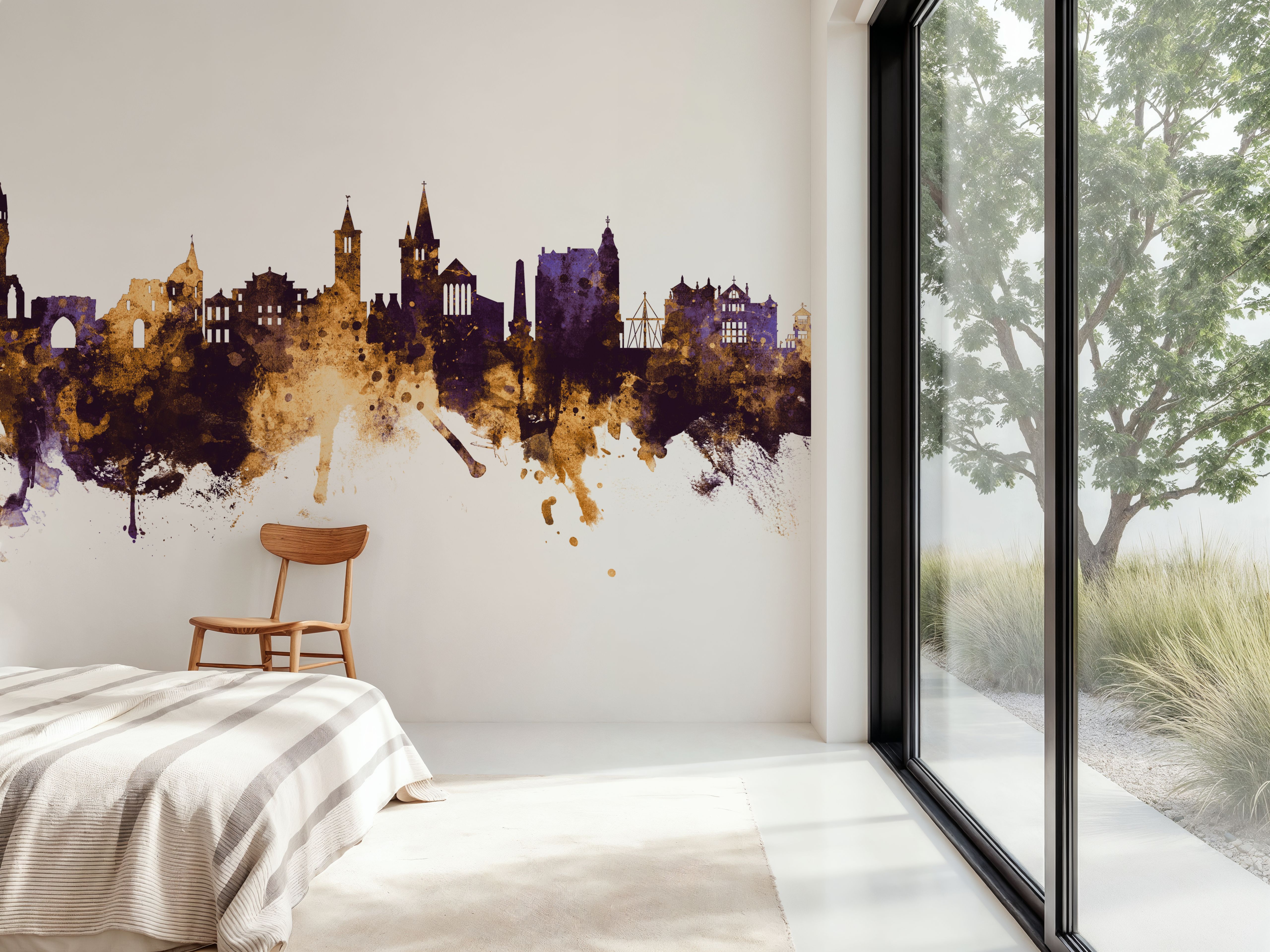 At Andrews Scotland Skyline Purple & Gold