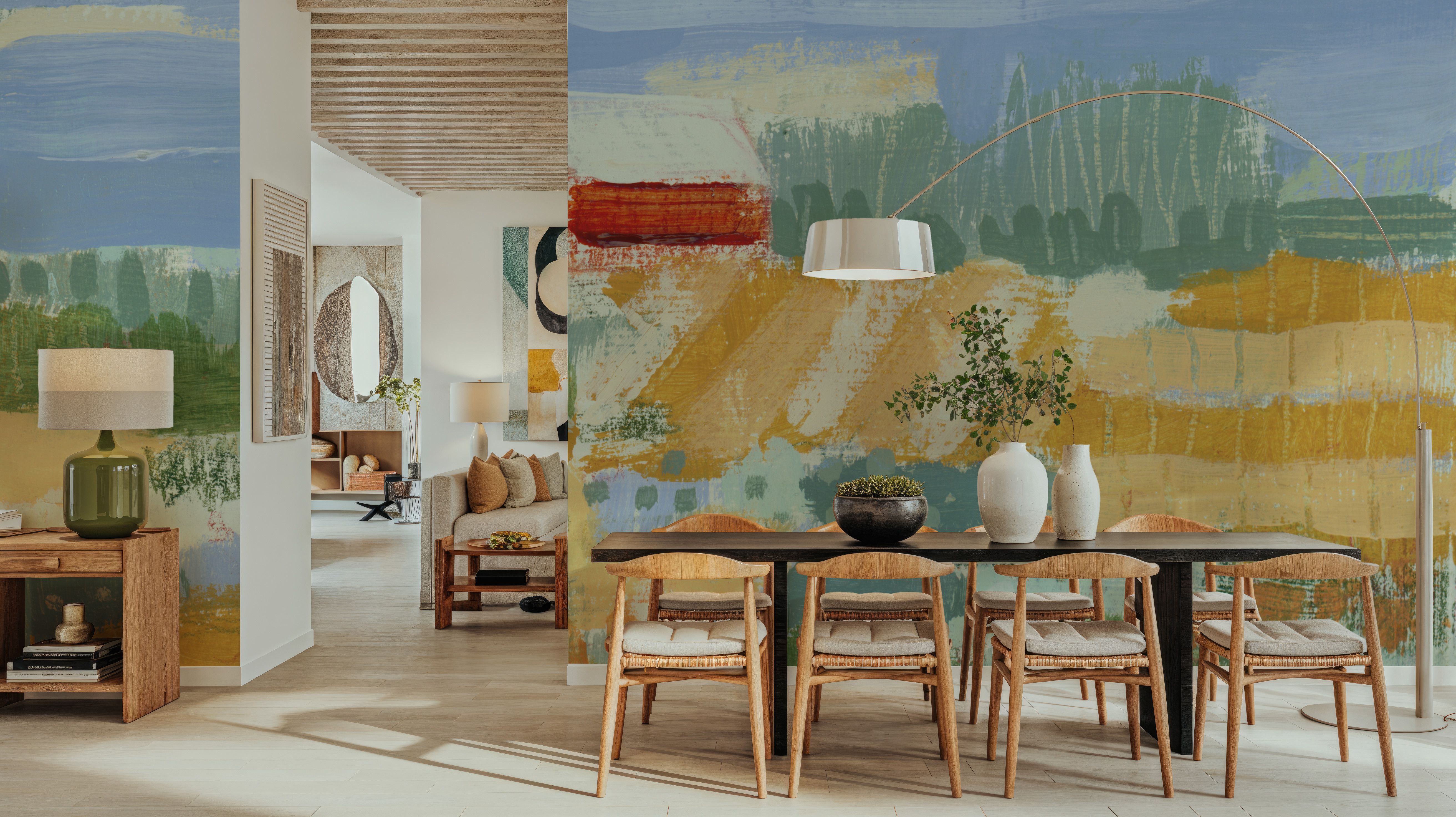 Red Barn Study, Tapeten