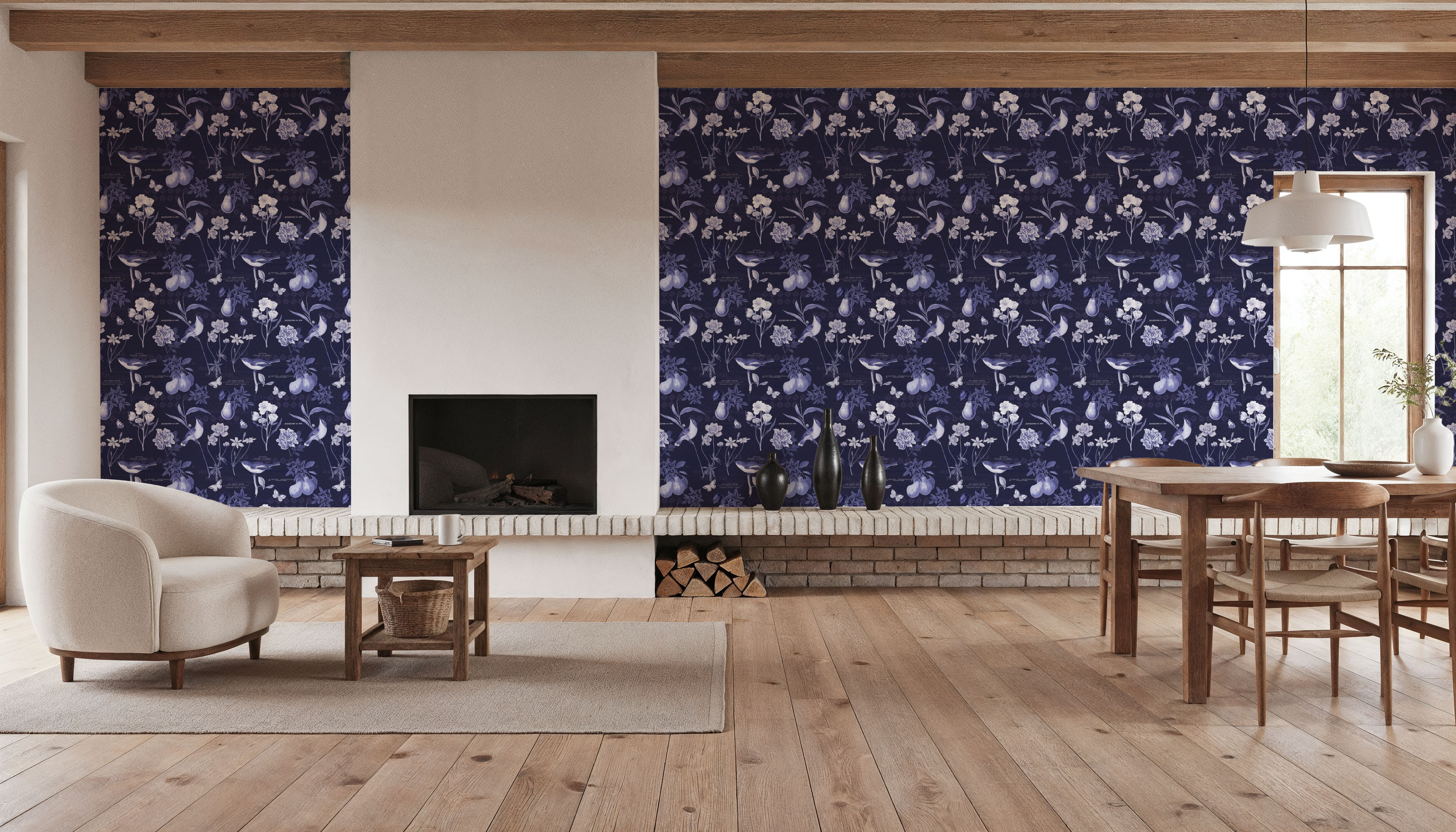 Botanical Postcard Blue