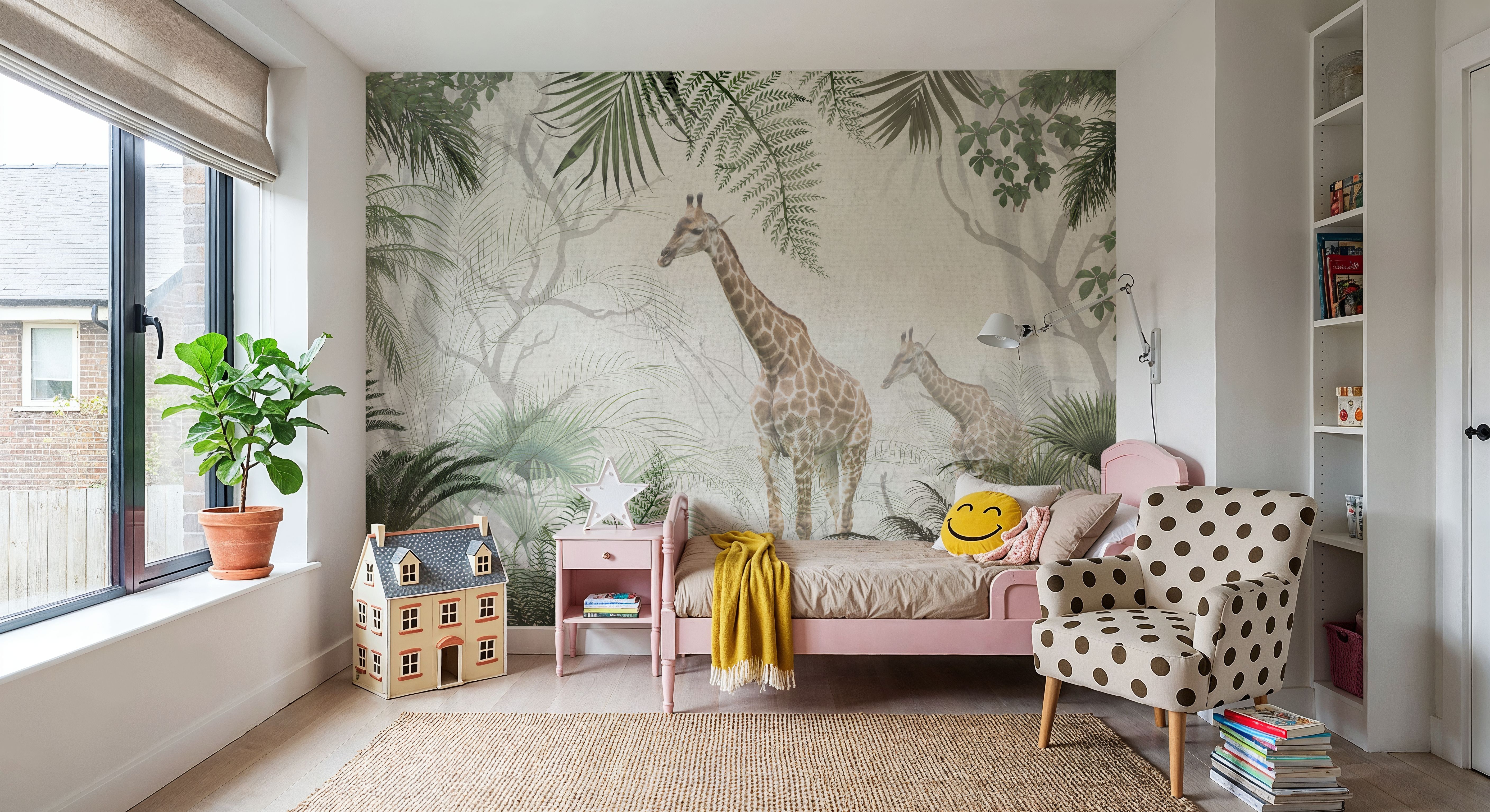 Giraffe Stroll, Wallpaper