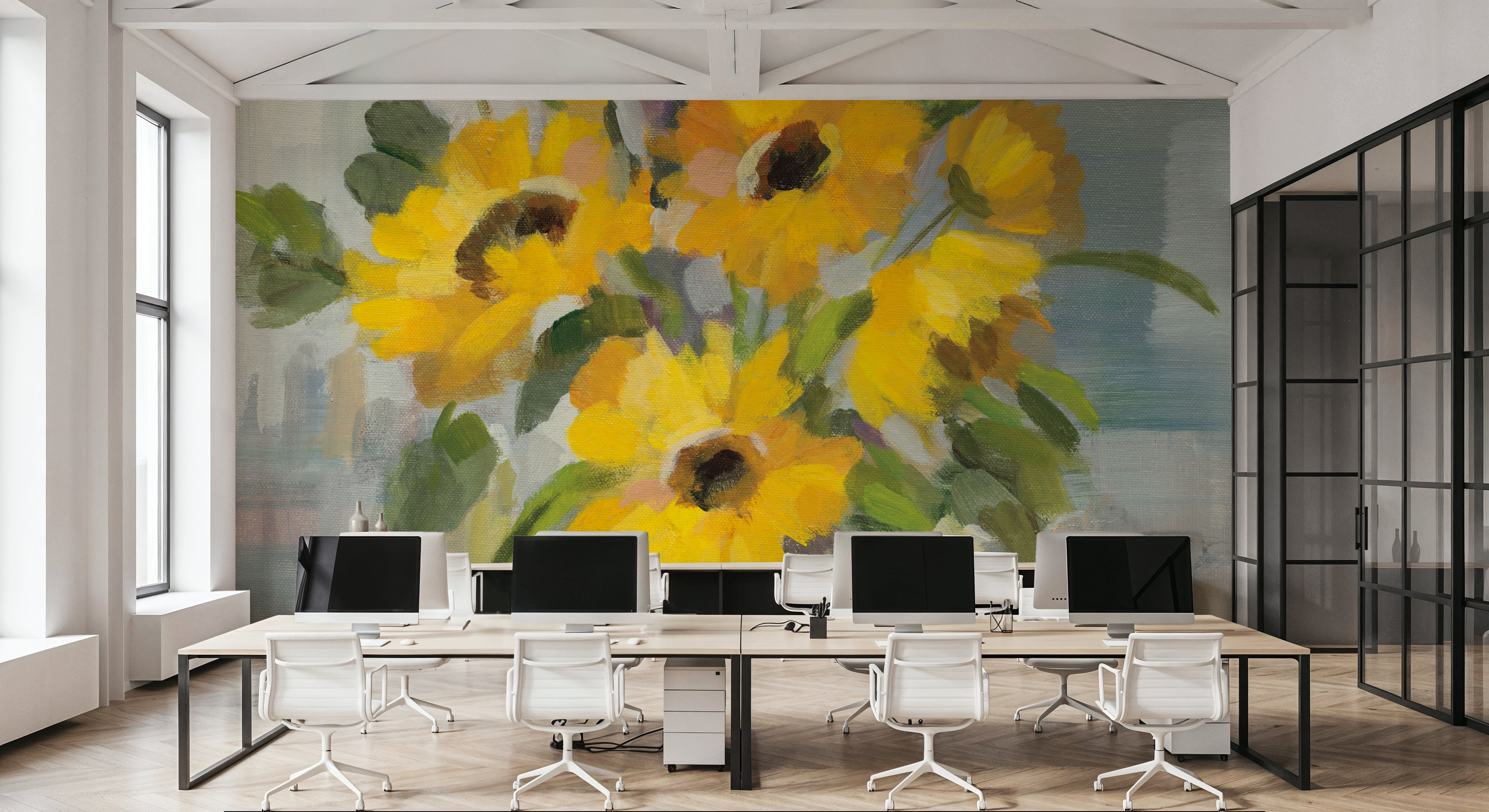 Sunny Floral I, Papier peint