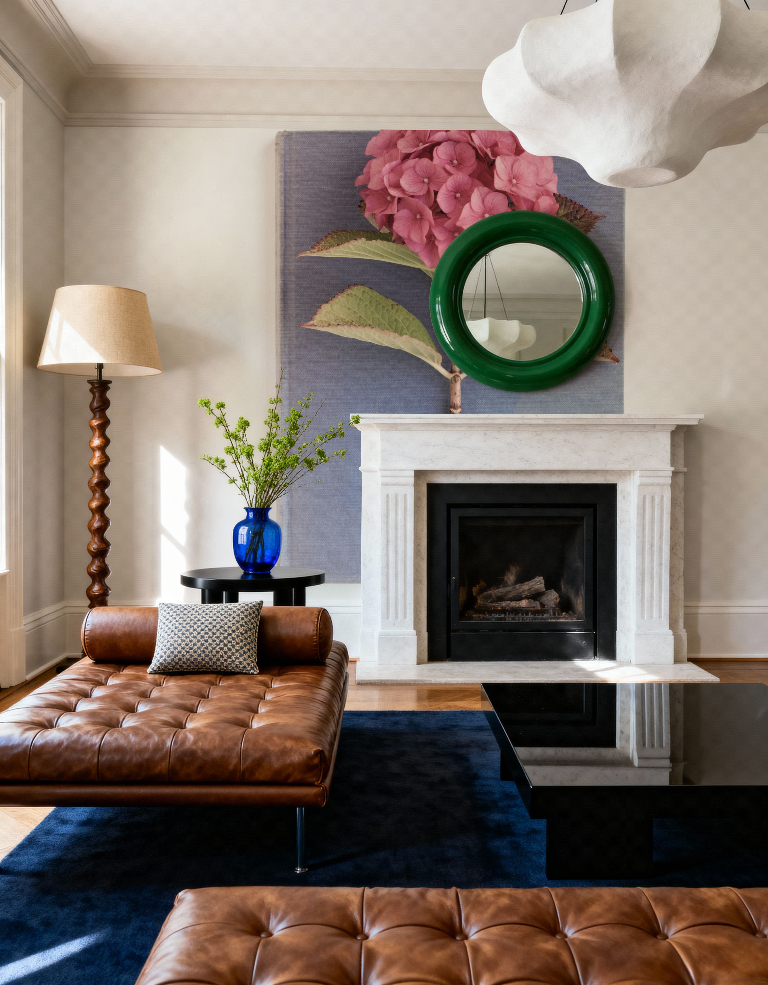 Pink Hydrangea on Book