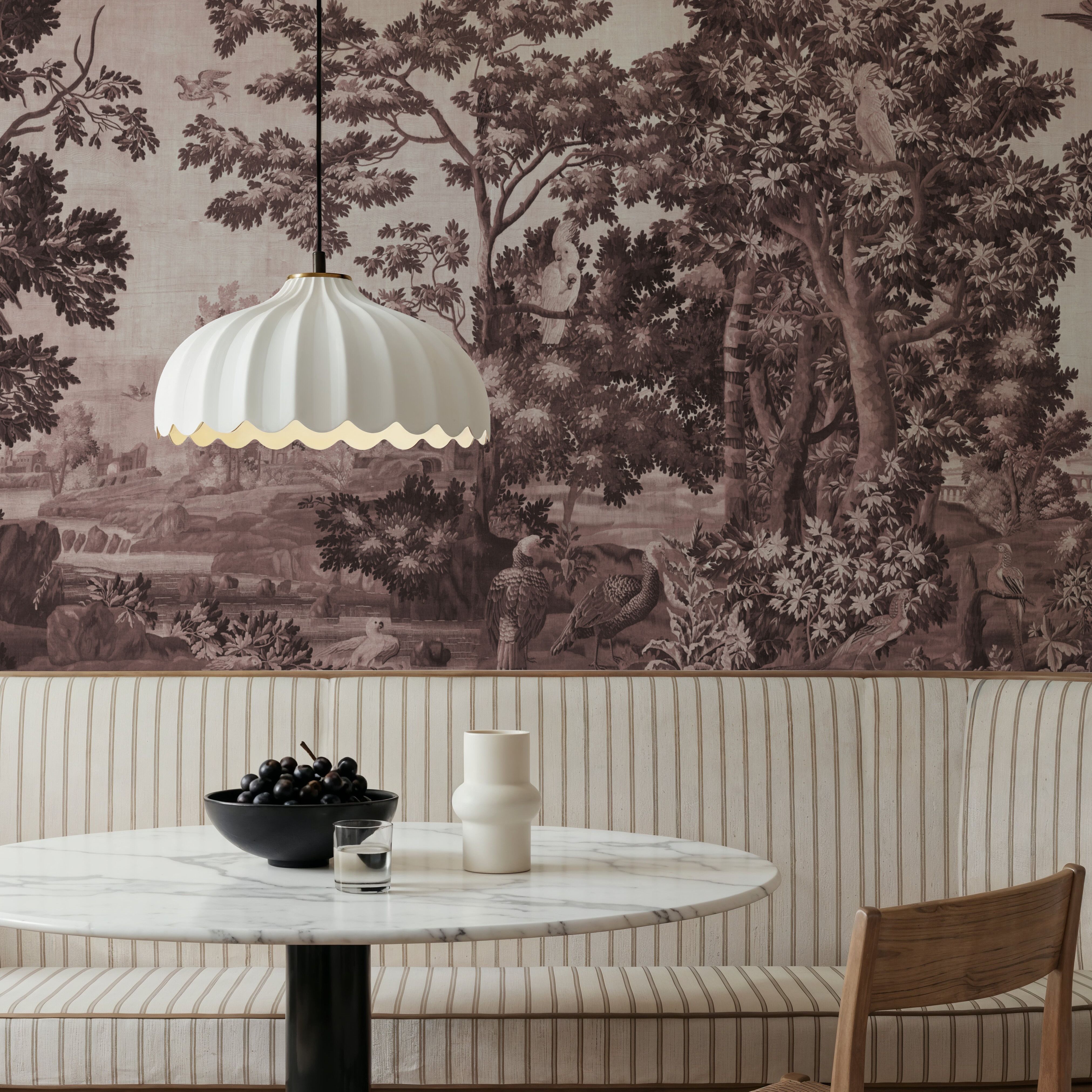 Enchanted Grove Tapestry, Burgundy