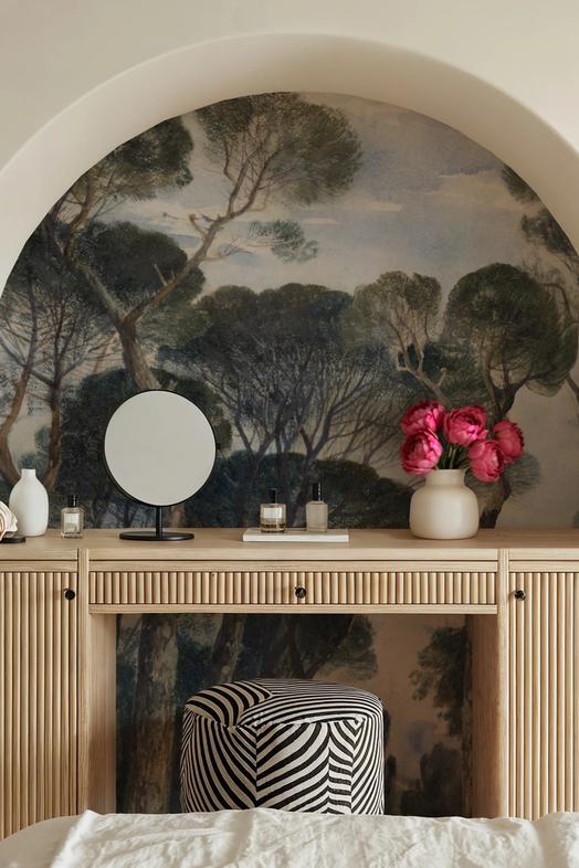 Umbrella Pines Landscape, Vintage