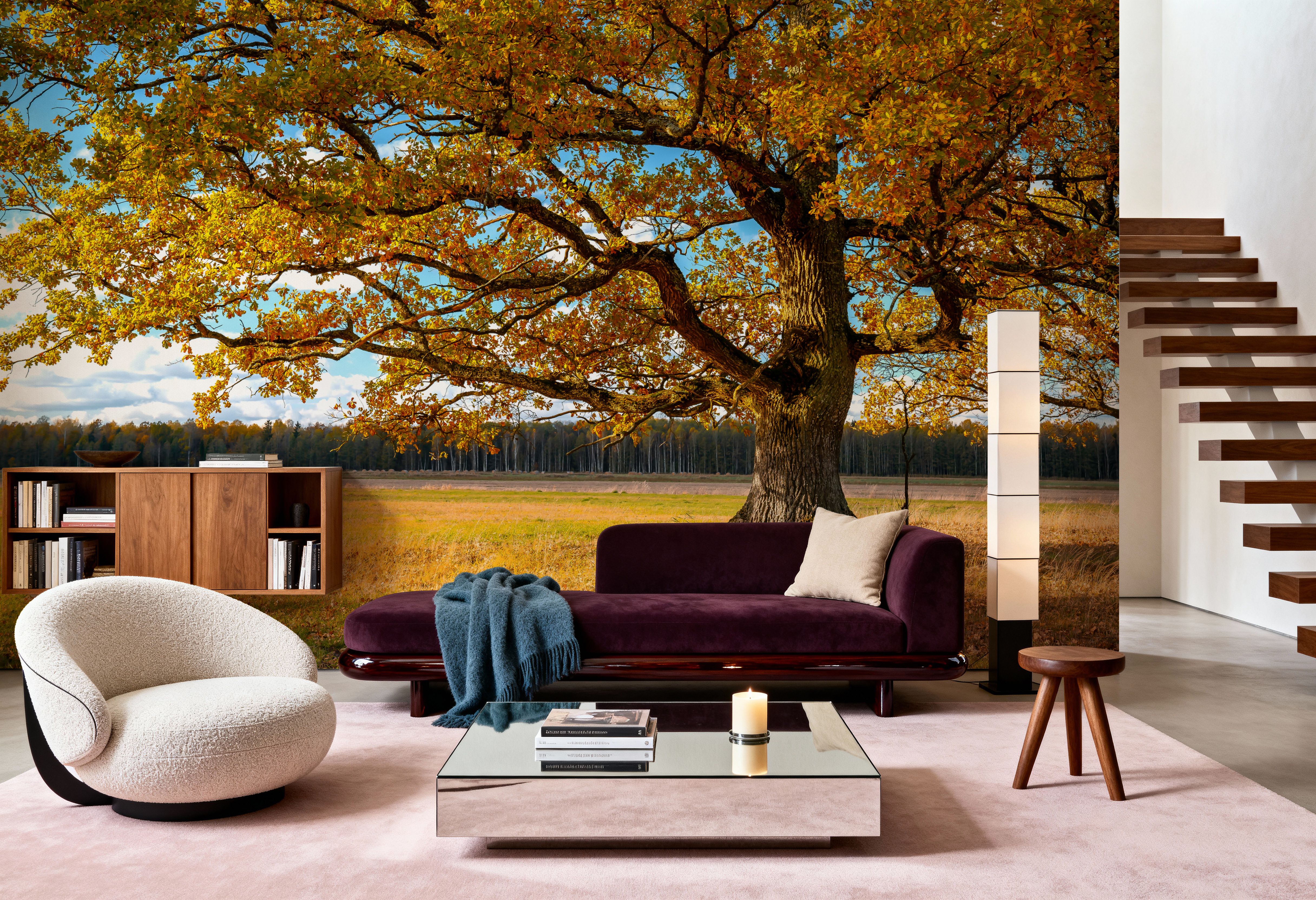 Golden Fall Tree Afternoon