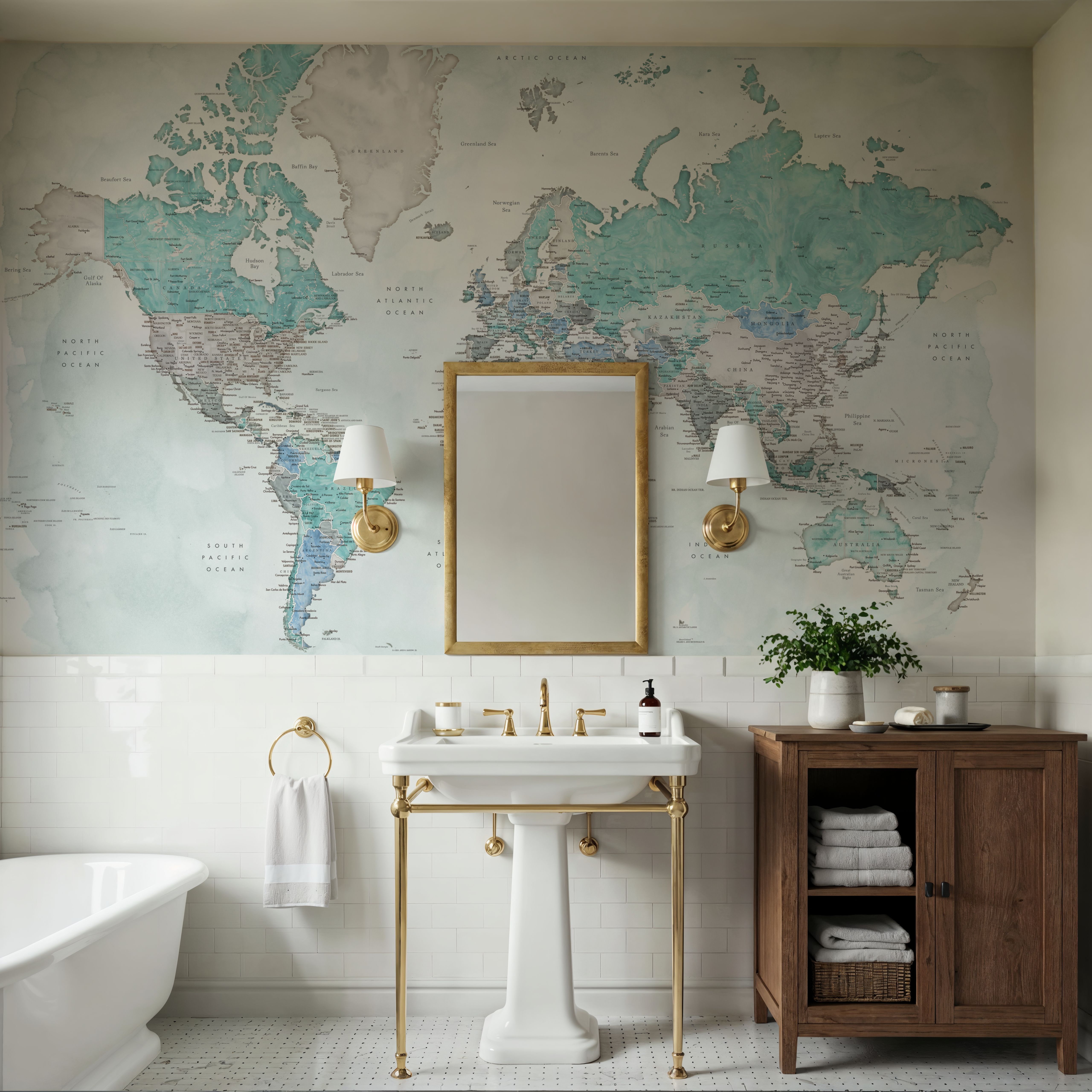 World Map Cities - Ruben