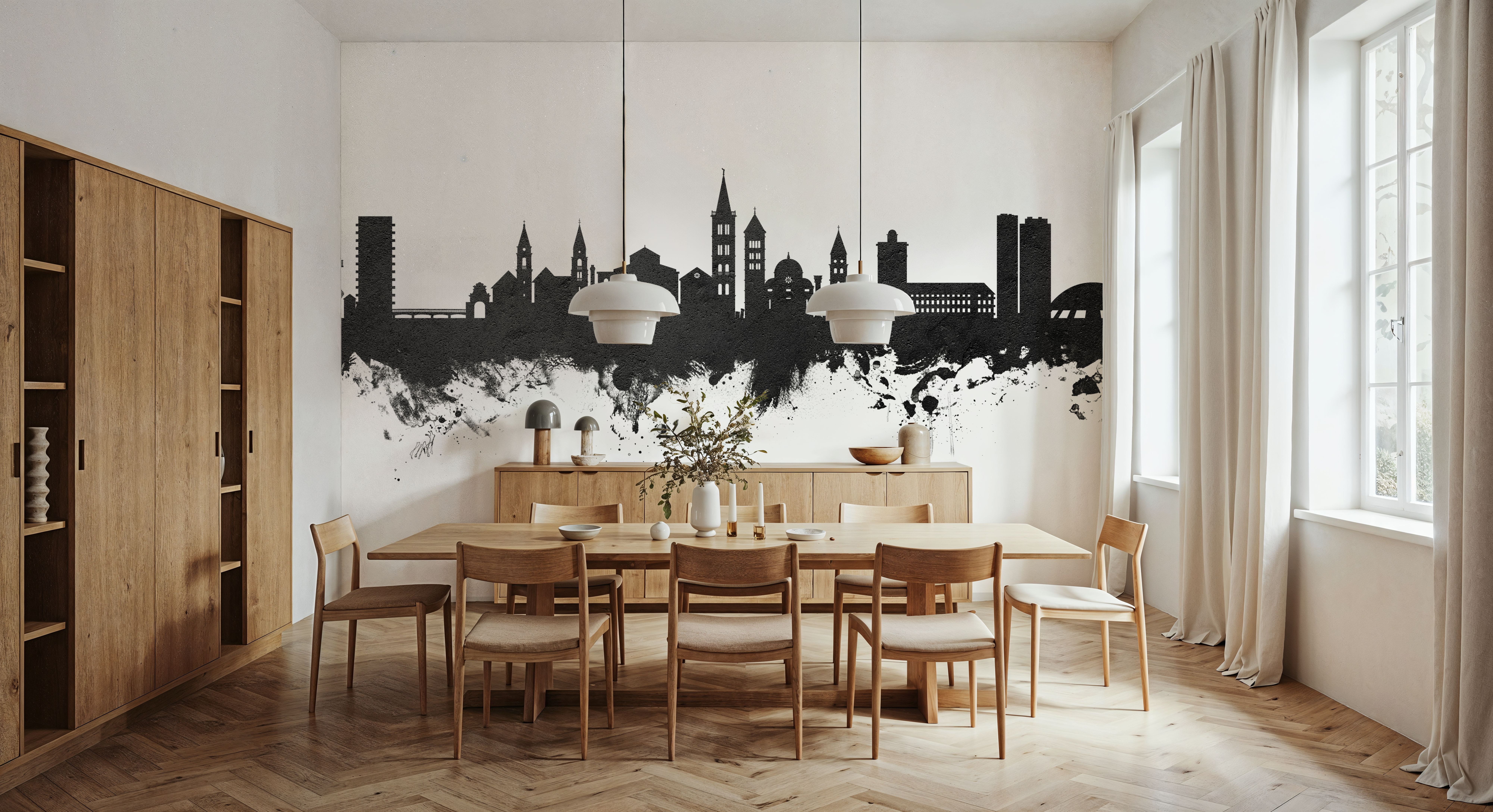 Zadar Croatia Skyline Black & White