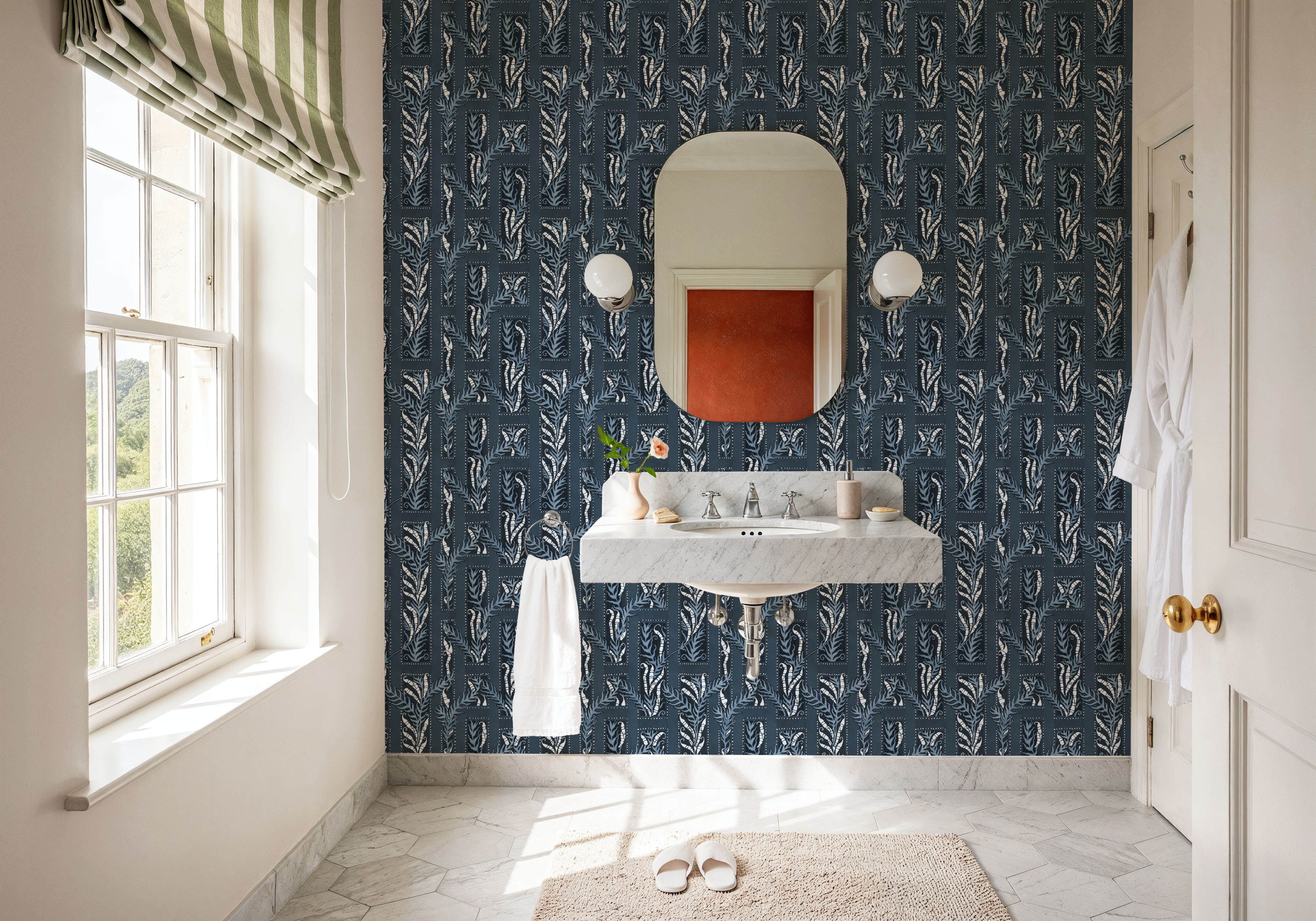 Samarkand Ferns, Aegan Blue