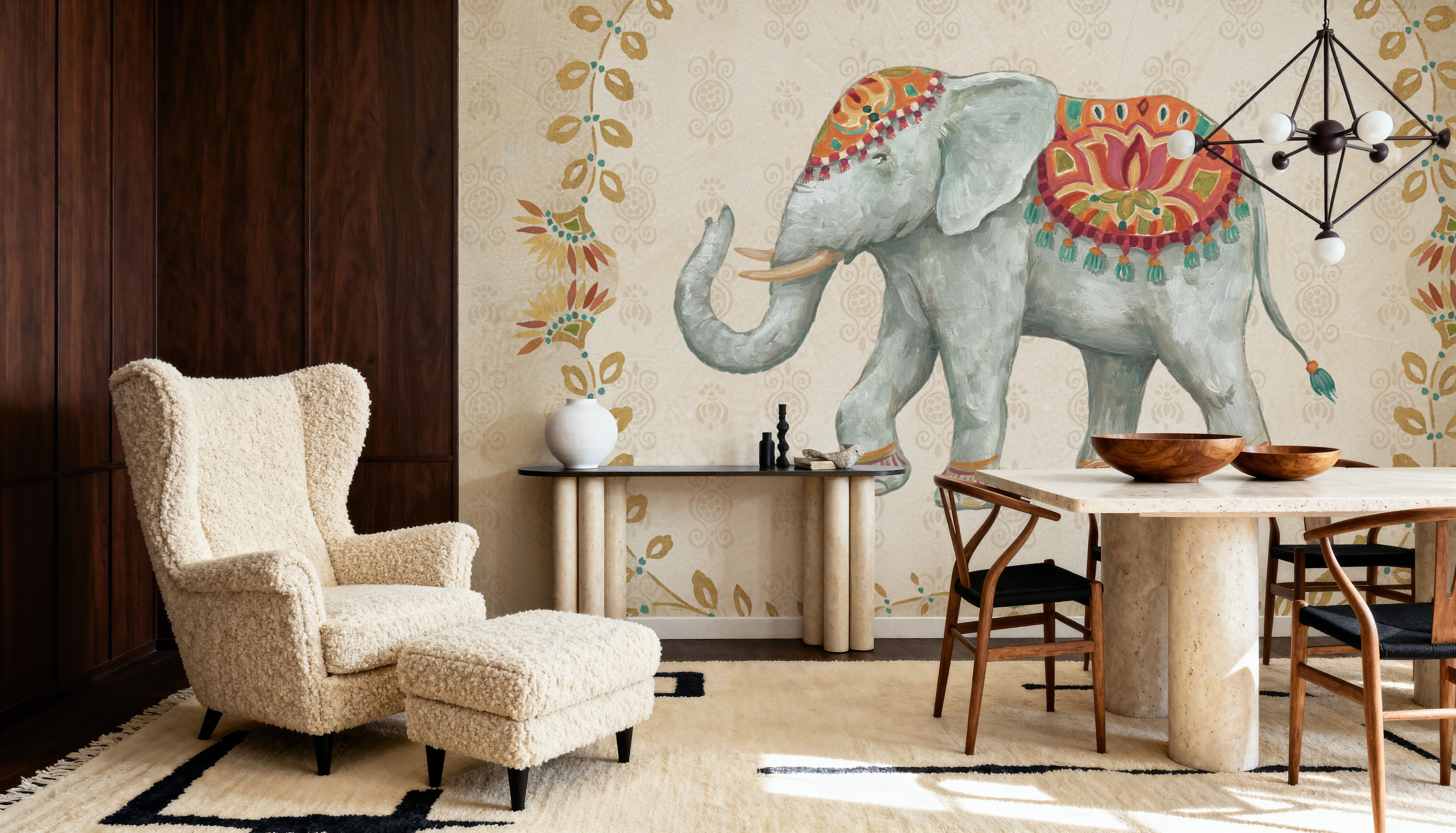 Elephant Walk V, Behang