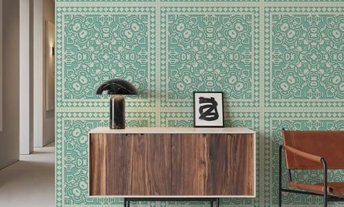 Mission Cement Tiles, Pistachio