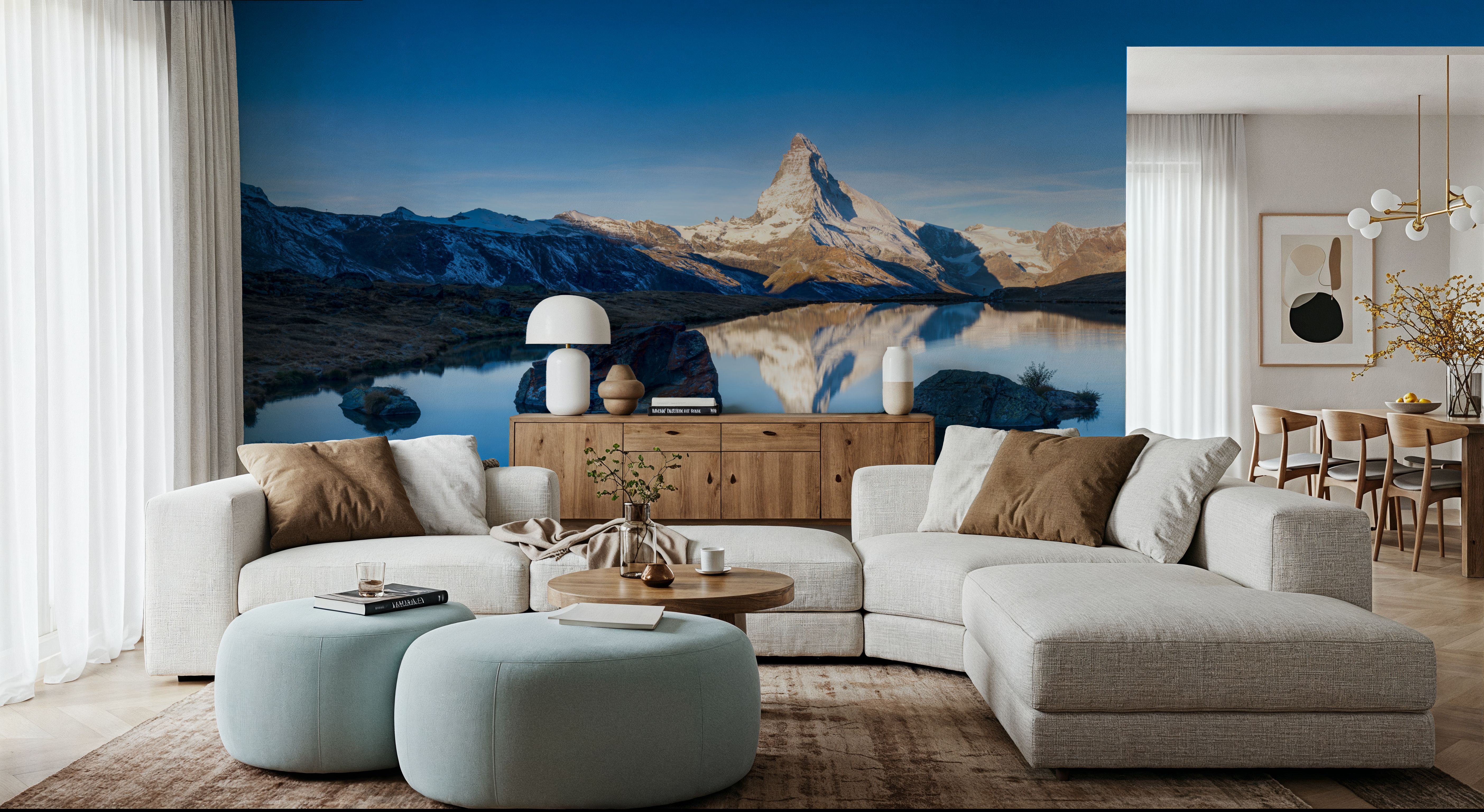 Matterhorn Reflections Blue