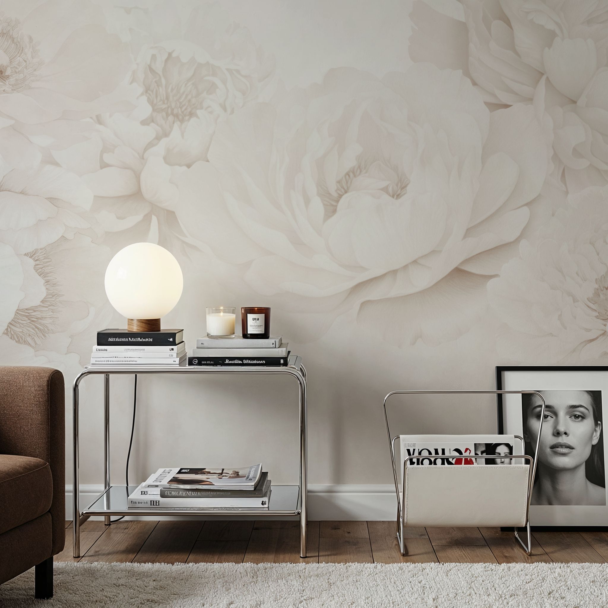 Transcendent Peony, Sepia