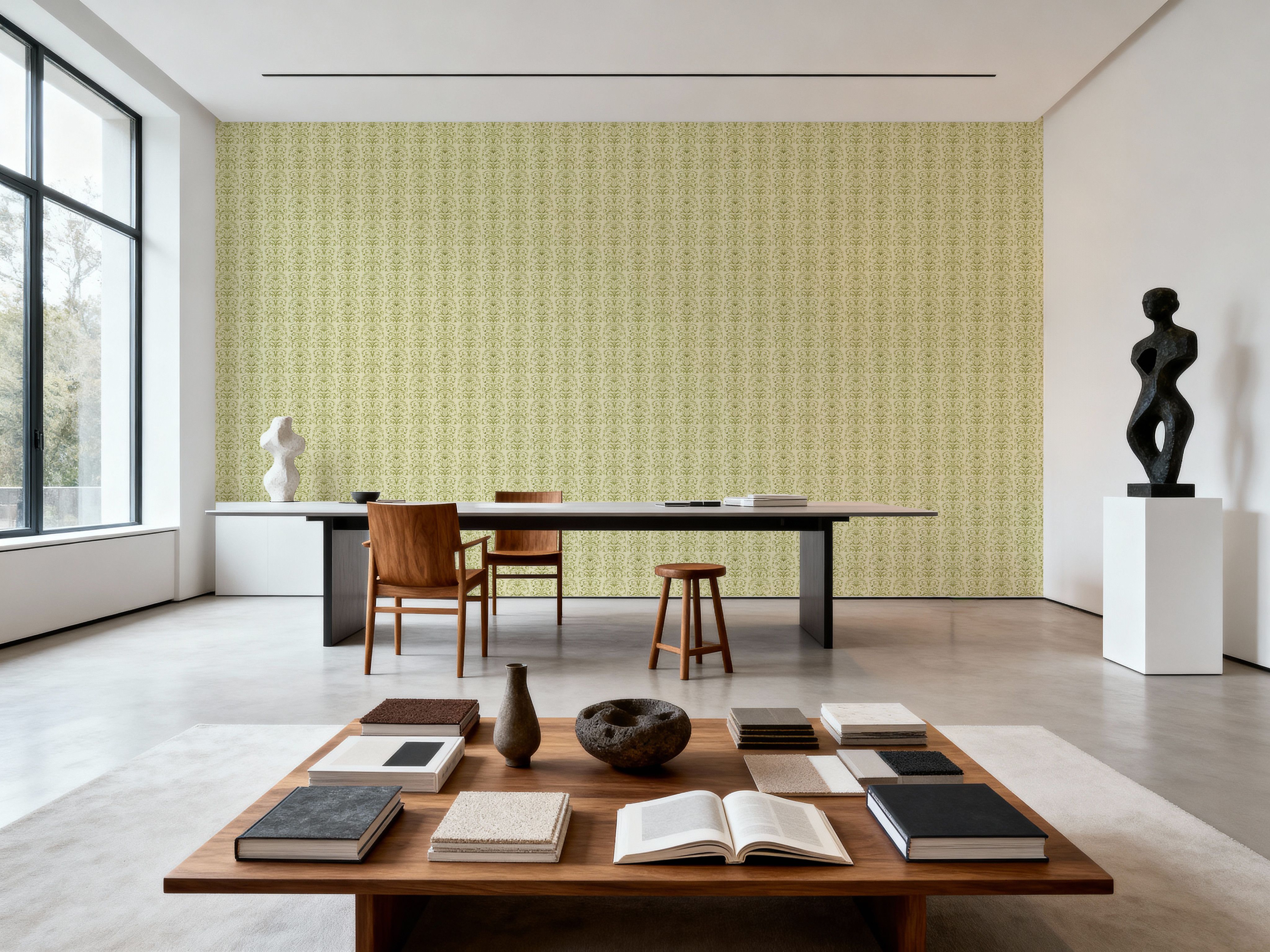 Ornate Stripes, Olive