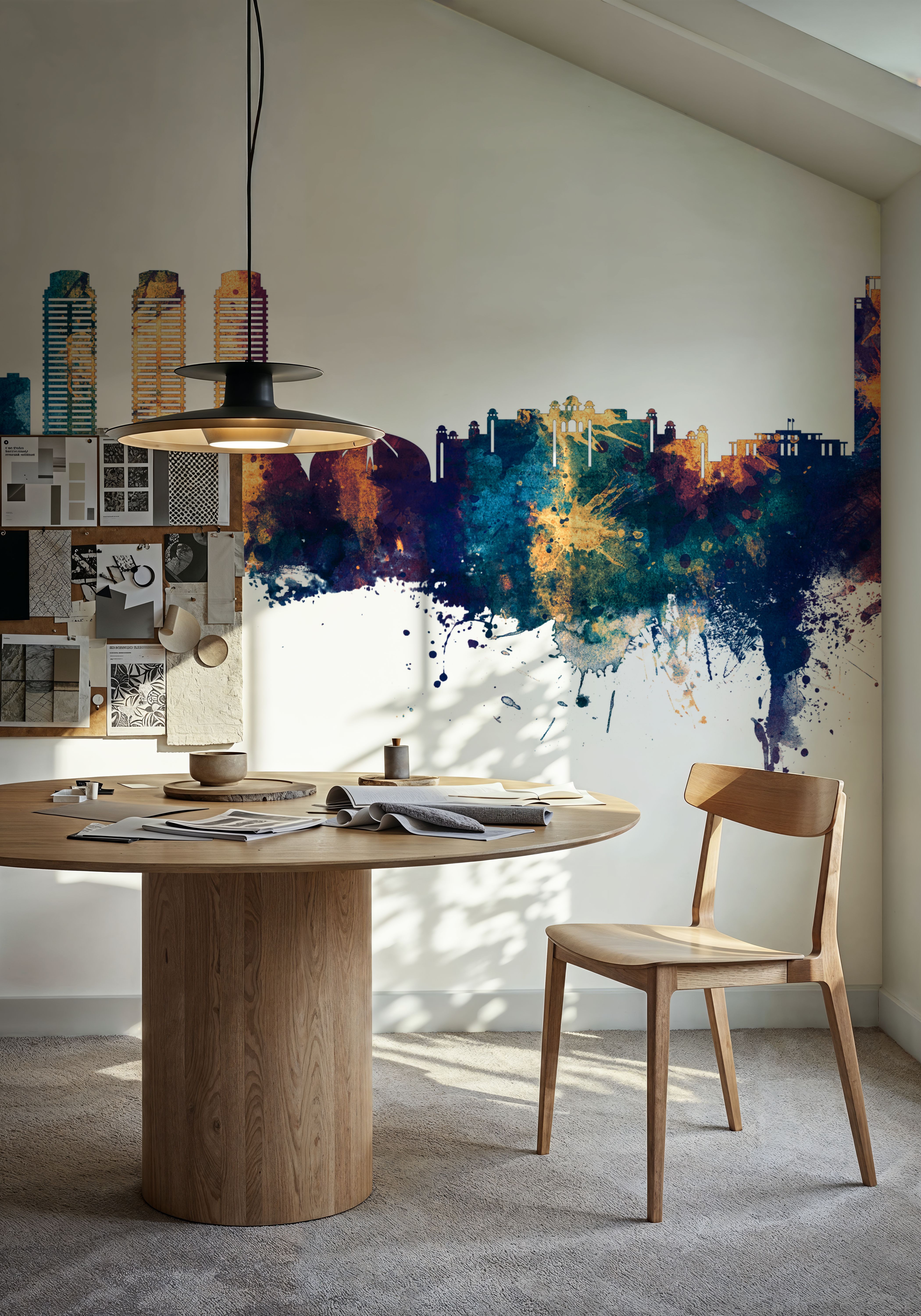 Islamabad Pakistan Skyline Blue & Bronze