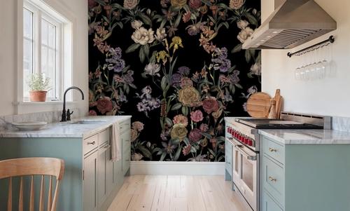 Floral Gaze, Black