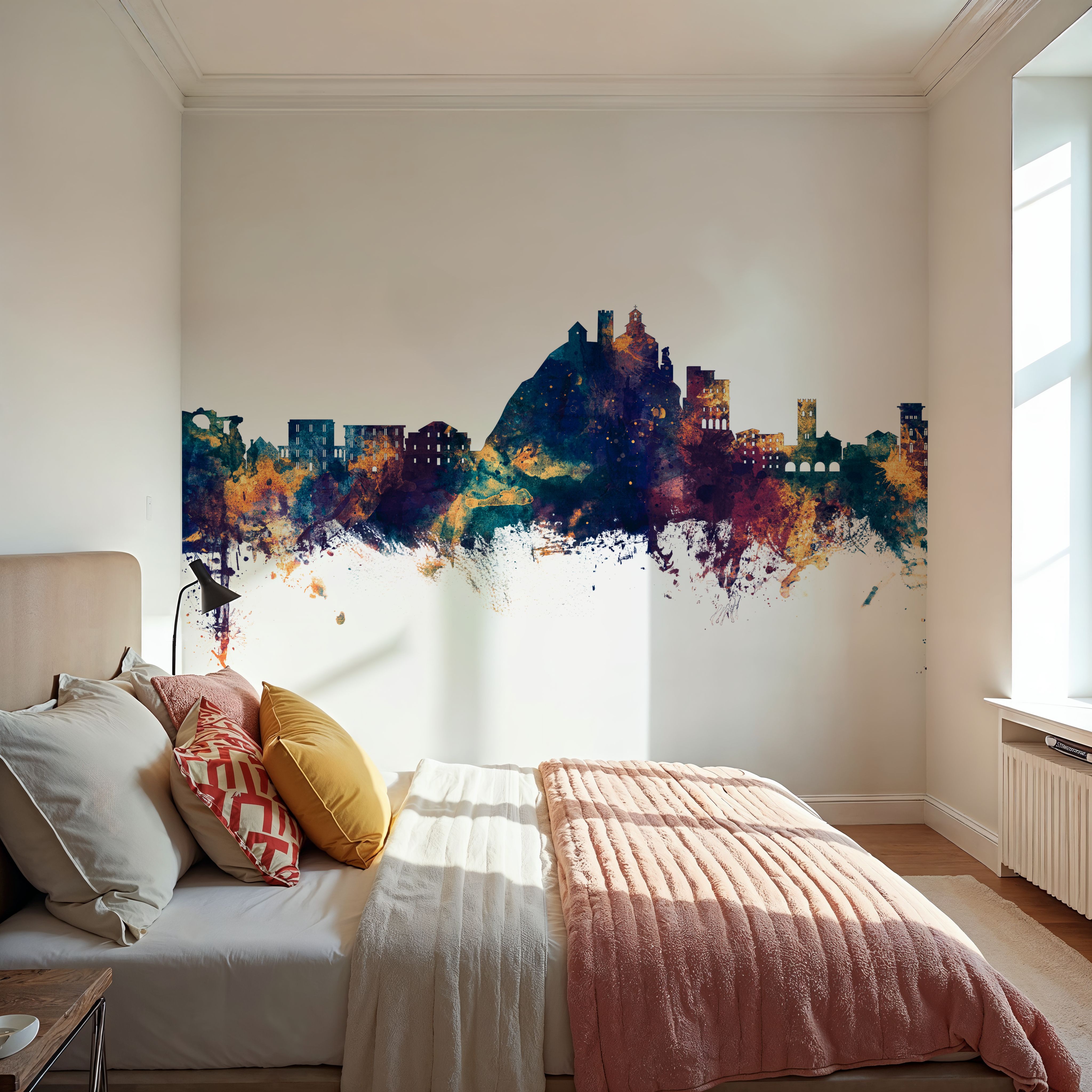 Monterosso al Mare Italy Skyline Blue & Bronze