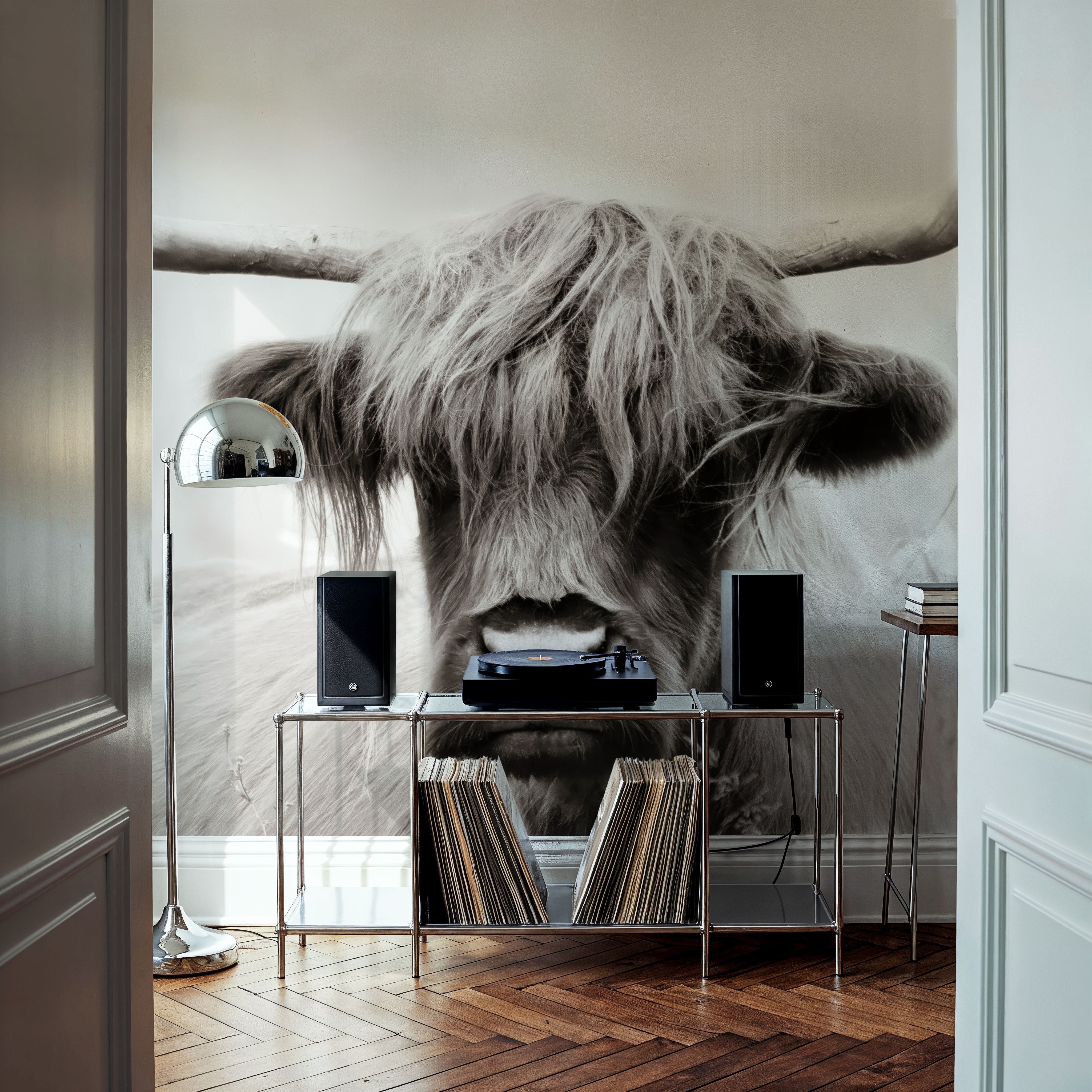 Highland Meadow Portrait BW