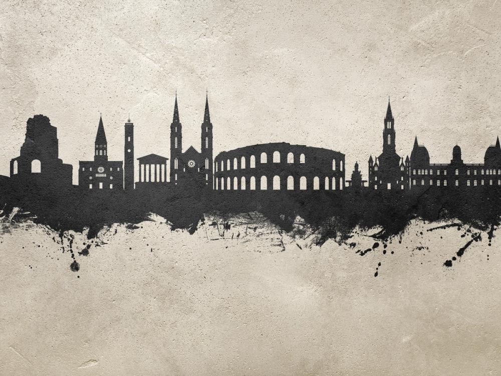 Nîmes France Skyline Concrete