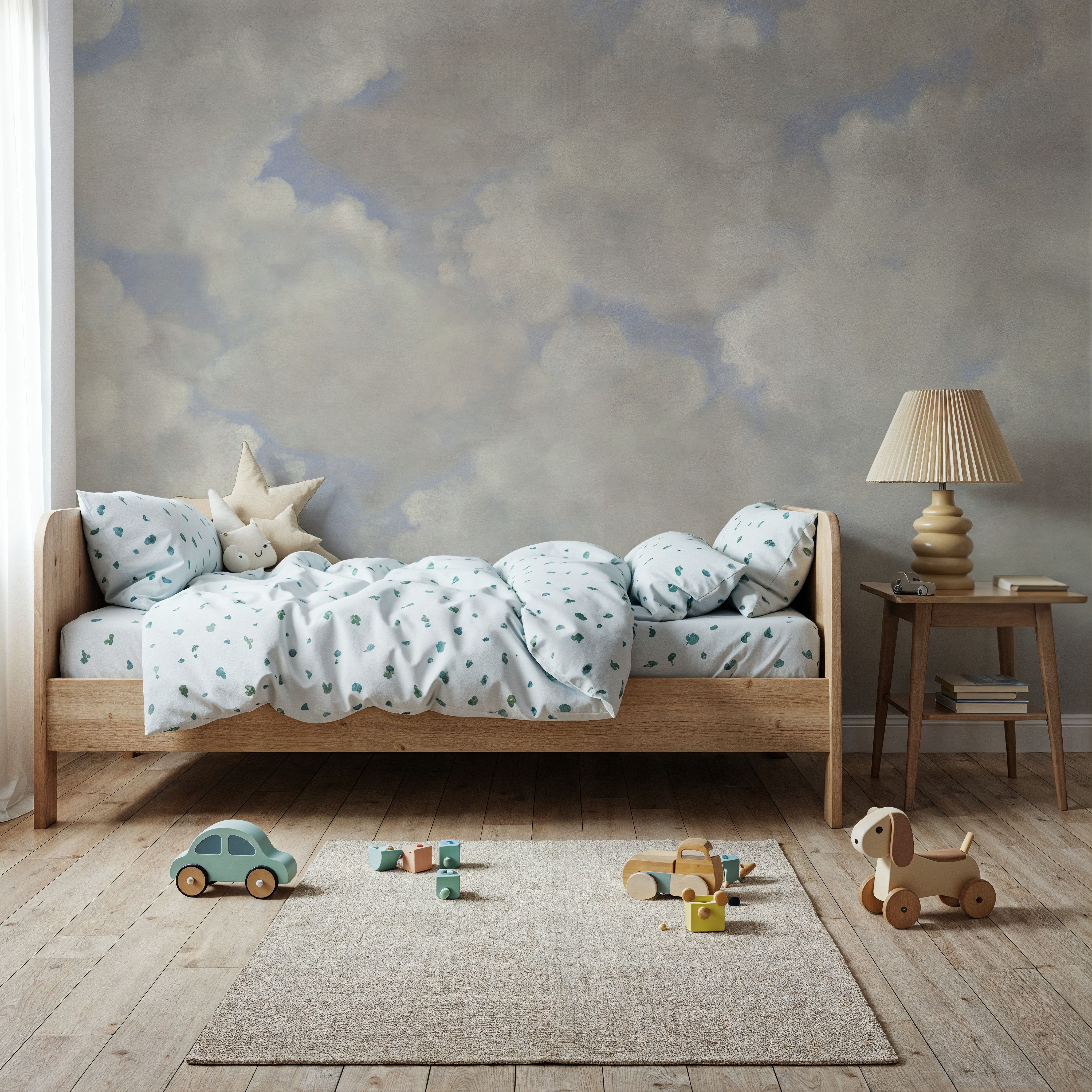 Painted Dreamy Clouds, Vintage