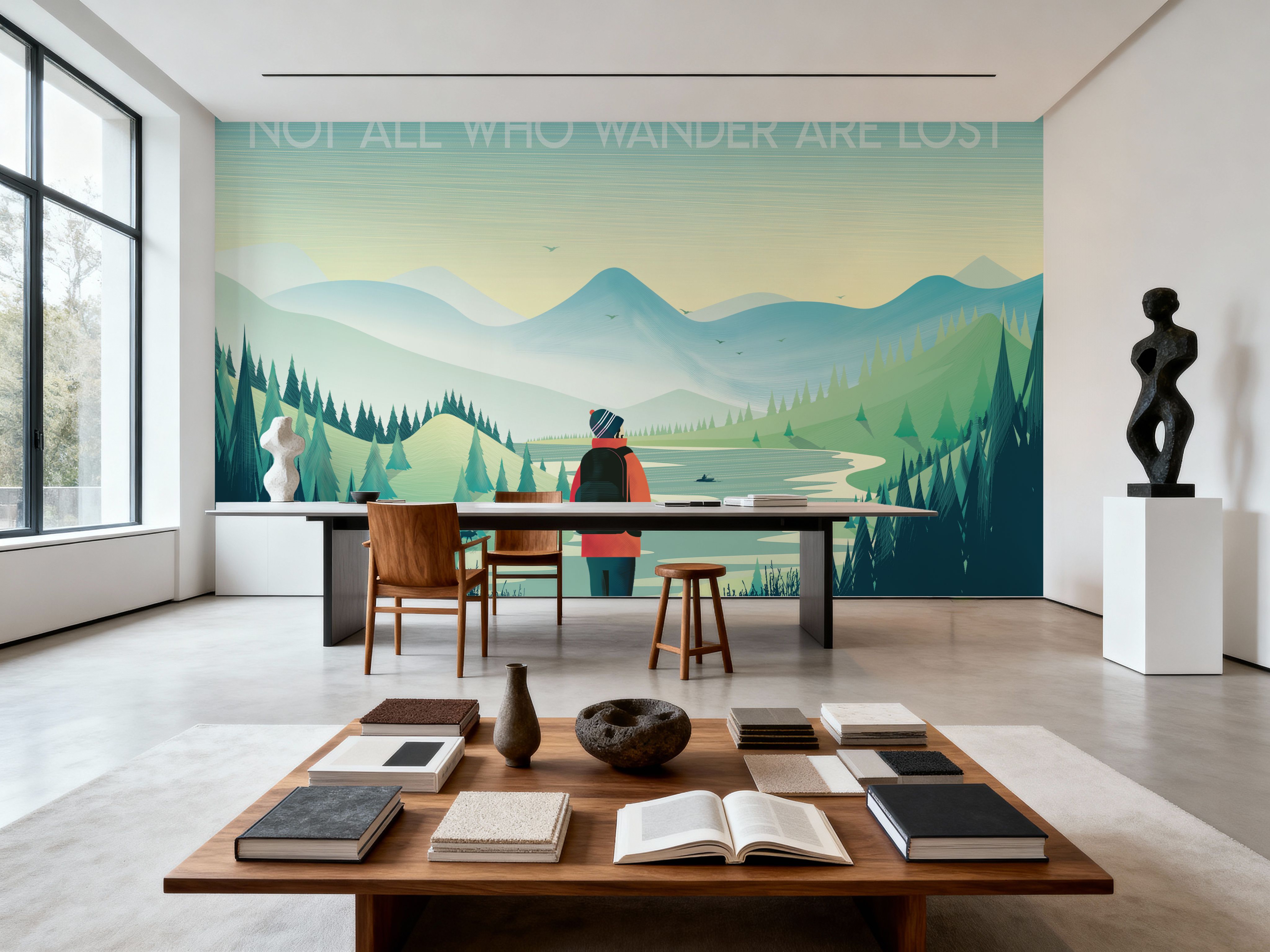 Not All Who Wander Are Lost, Wallpaper