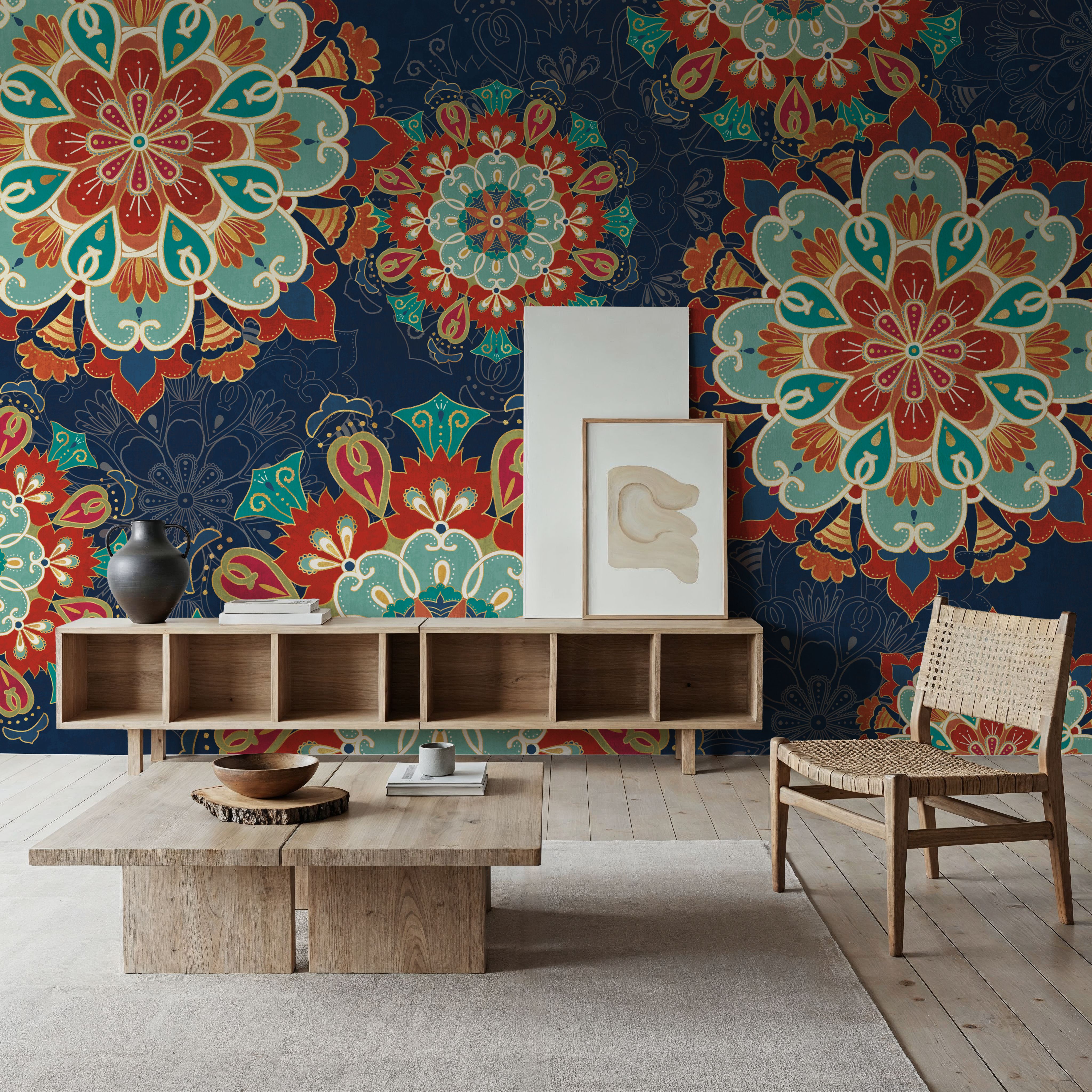 Folk Floral VIII Dark